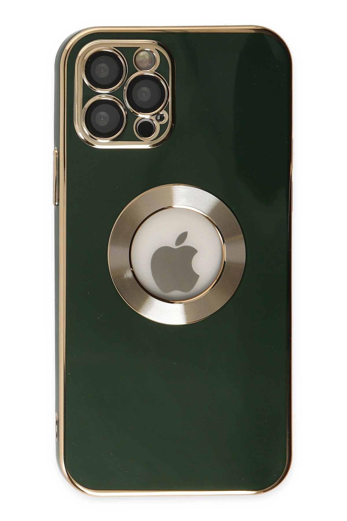 Newface iPhone 12 Pro Kılıf Dolpin Kapaklı - Koyu Yeşil