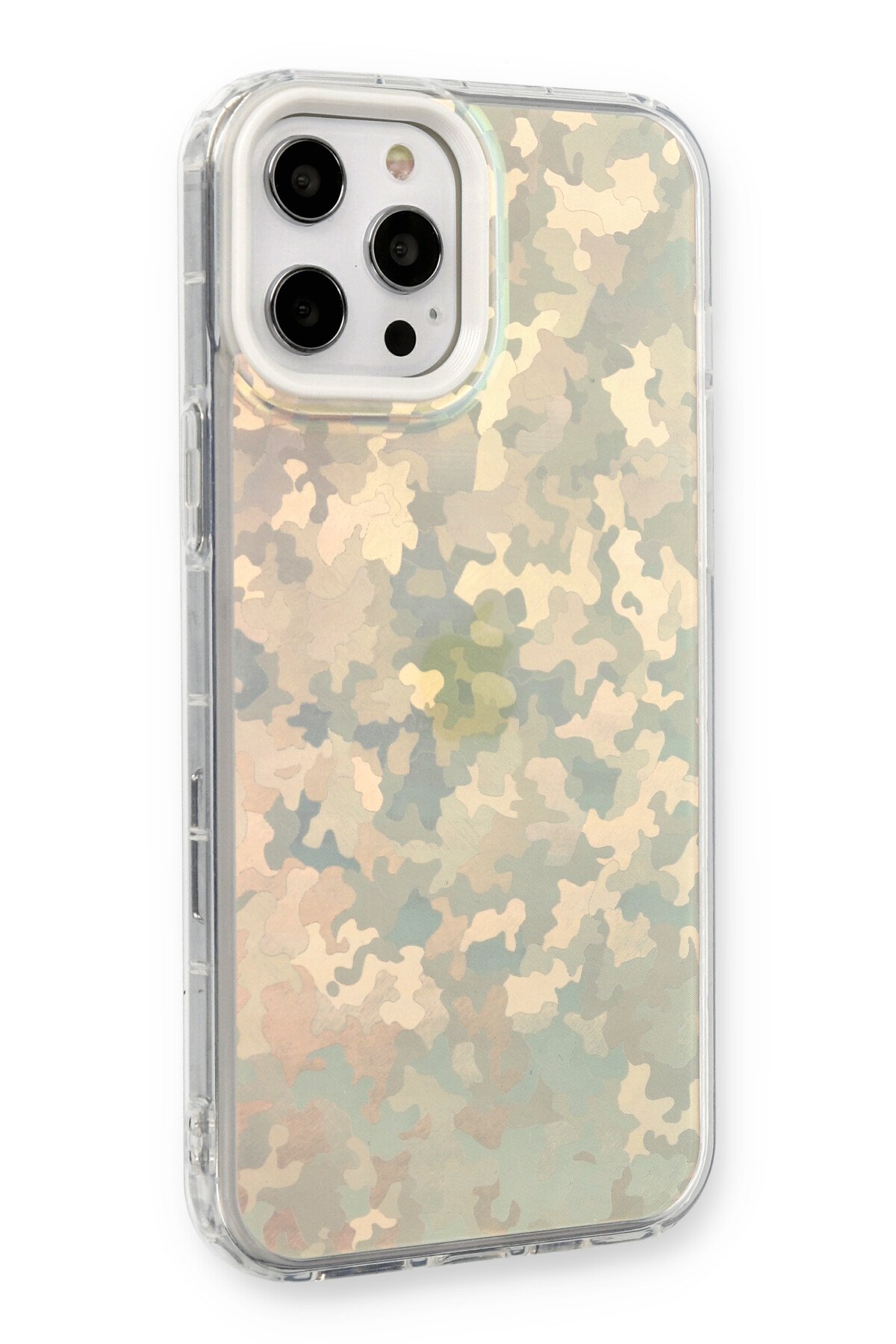 Newface iPhone 12 Pro Rainbow Kamera Lens Koruma Cam - Gold