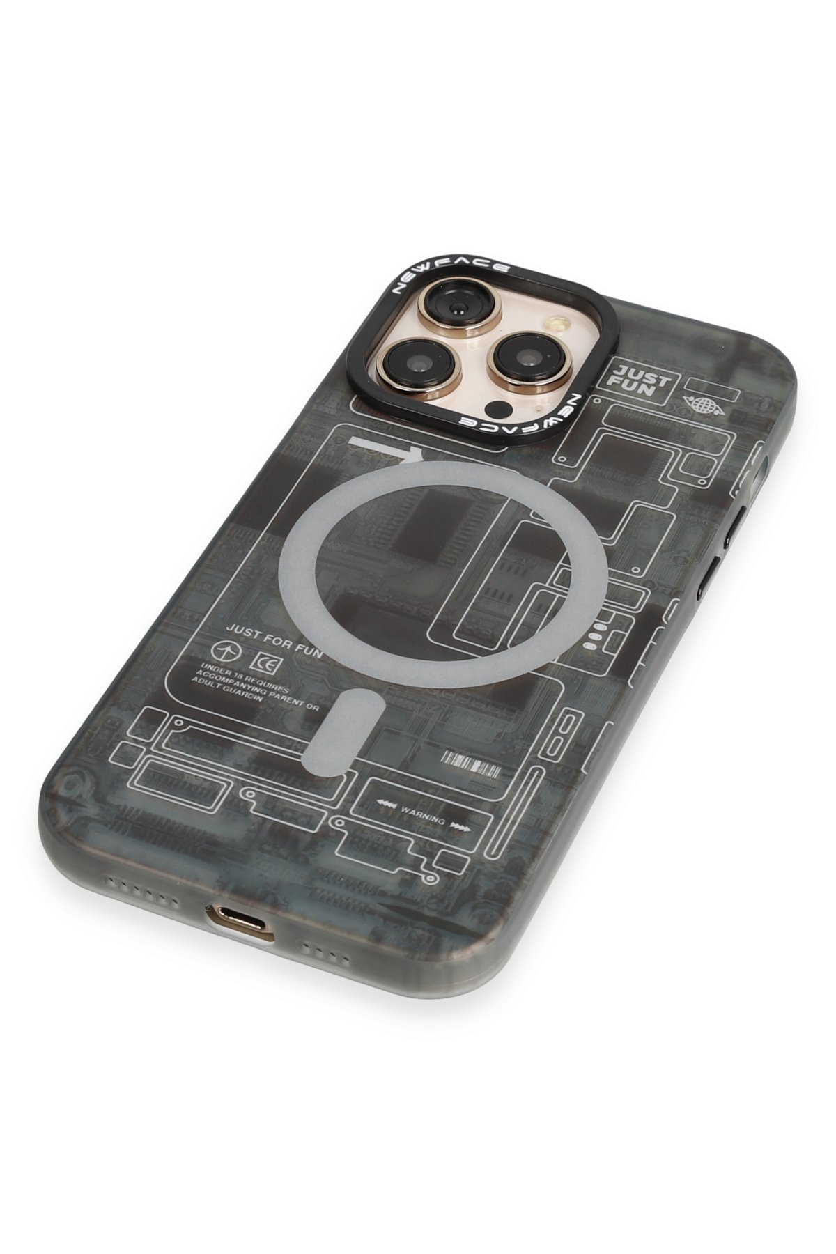 Newface iPhone 12 Pro Kılıf Coco Deri Magneticsafe Silikon - Bordo
