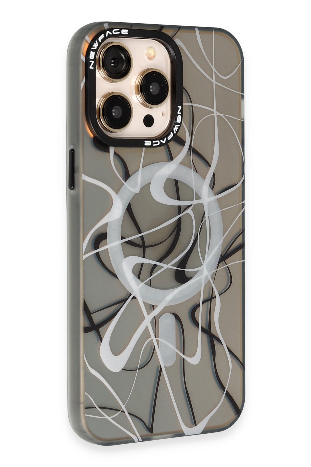 Newface iPhone 12 Pro Kılıf Divo Lazer Askılı Magsafe Kapak - Lila