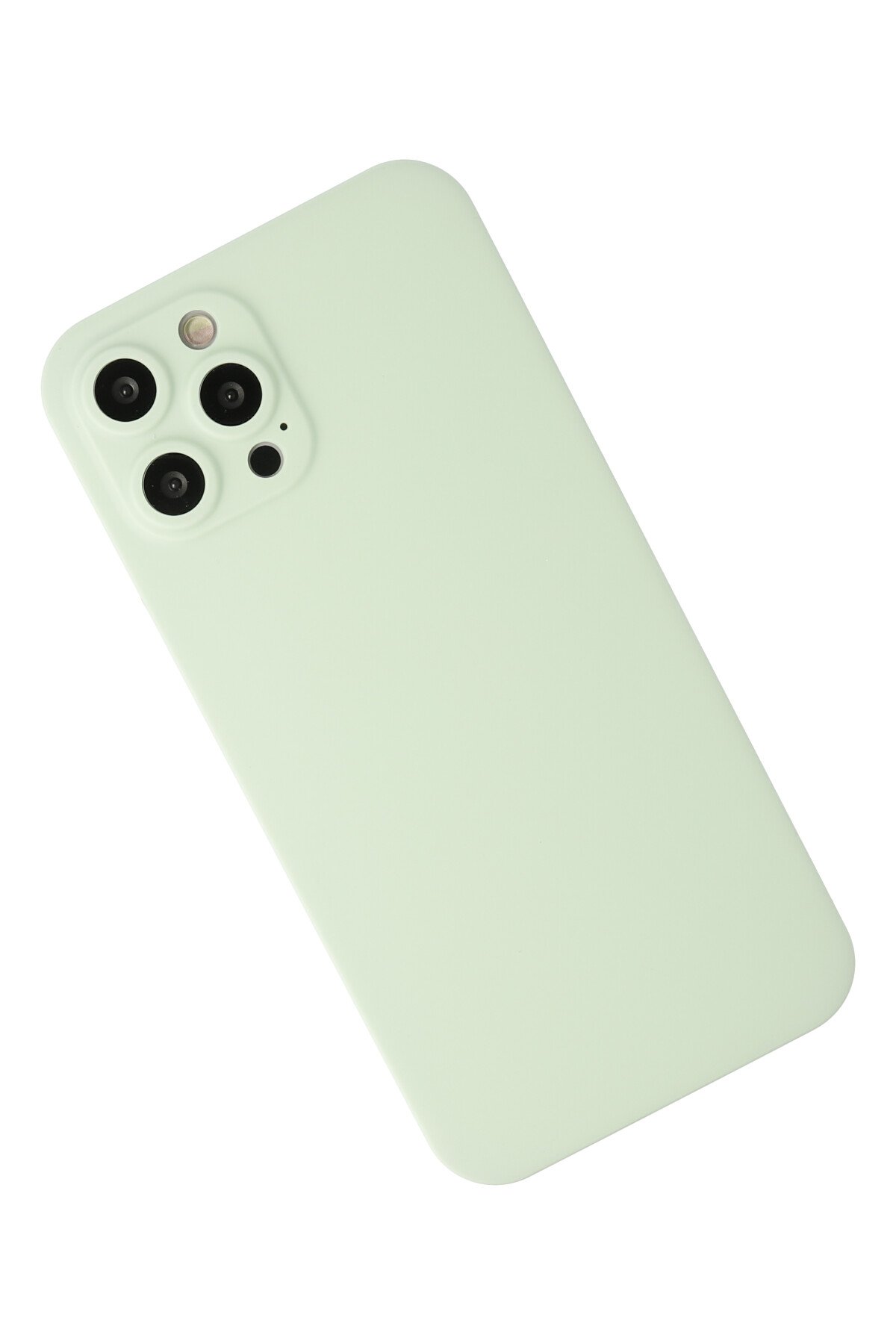 Newface iPhone 12 Pro Max Kılıf Zegna Yüzüklü Silikon Kapak - Gümüş