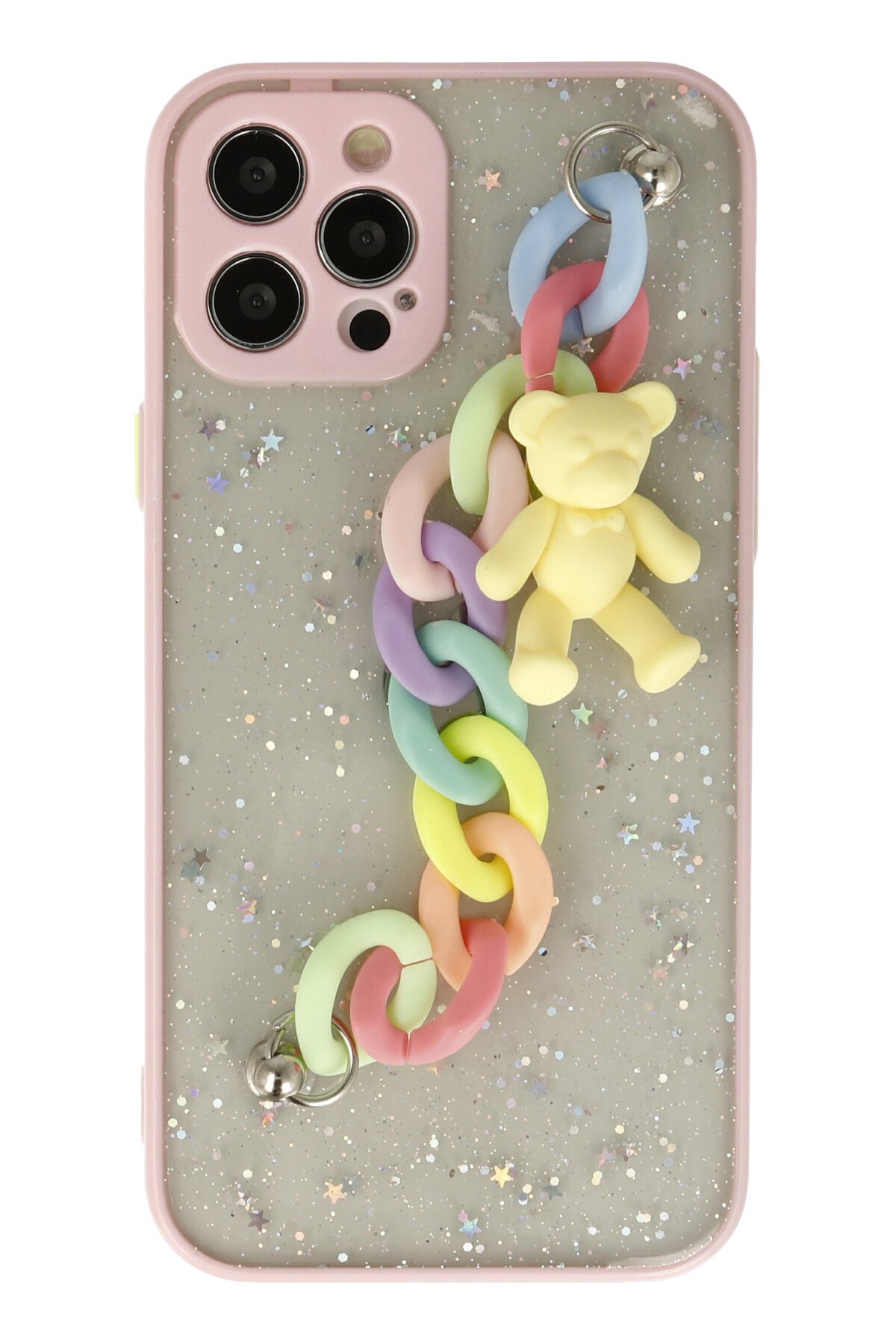 Newface iPhone 12 Pro Max Kılıf Lansman Glass Kapak - Lila