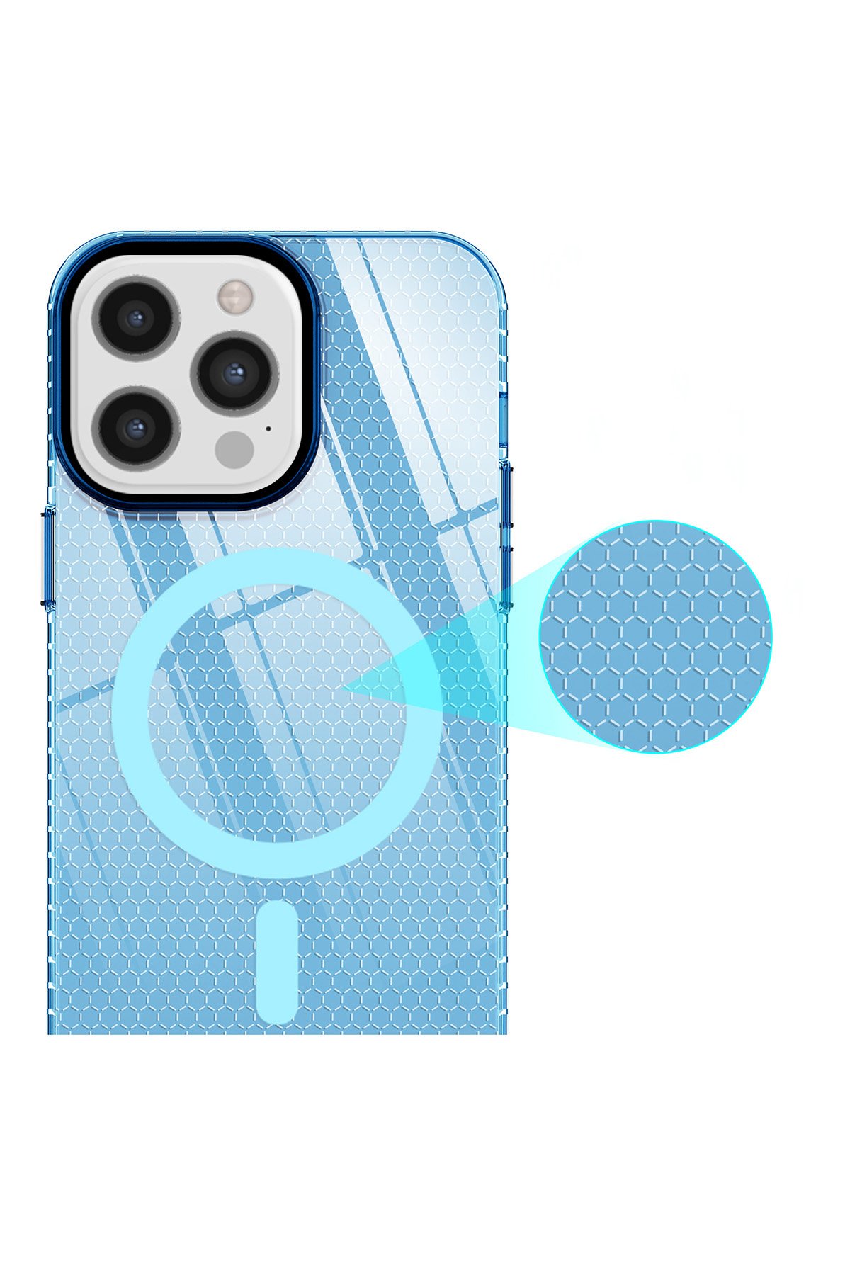 Newface iPhone 12 Pro Max Kılıf Jack Magneticsafe Lens Silikon - Rose Gold