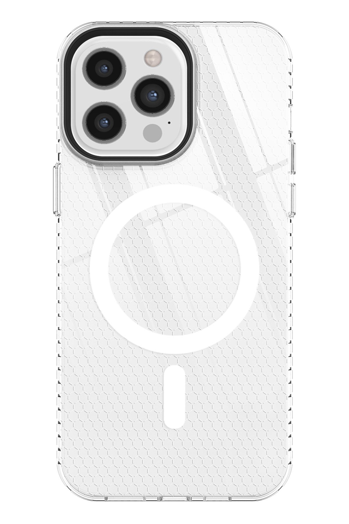 Newface iPhone 12 Pro Max Kılıf Mekanik Magsafe Kapak - Füme - 2