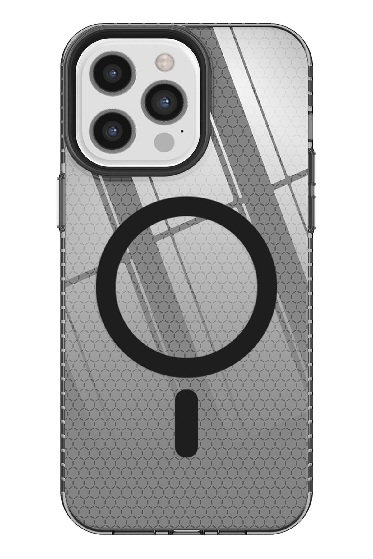 Newface iPhone 12 Pro Max Kılıf Tank Silikon Kapak - Gümüş