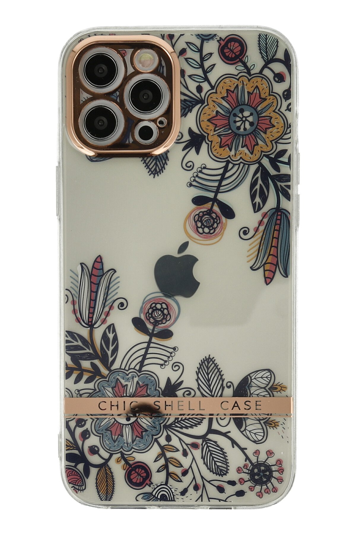 Newface iPhone 12 Pro Max Kılıf Glass Kapak - Pembe