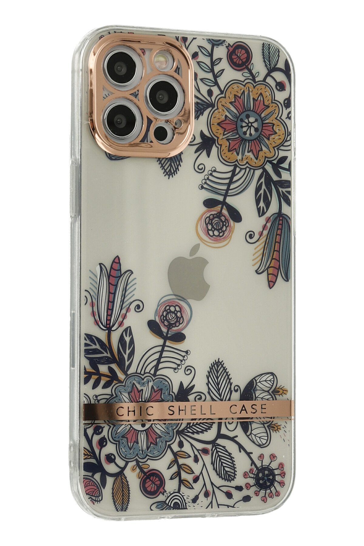 Newface iPhone 12 Pro Max Kılıf Glass Kapak - Pembe