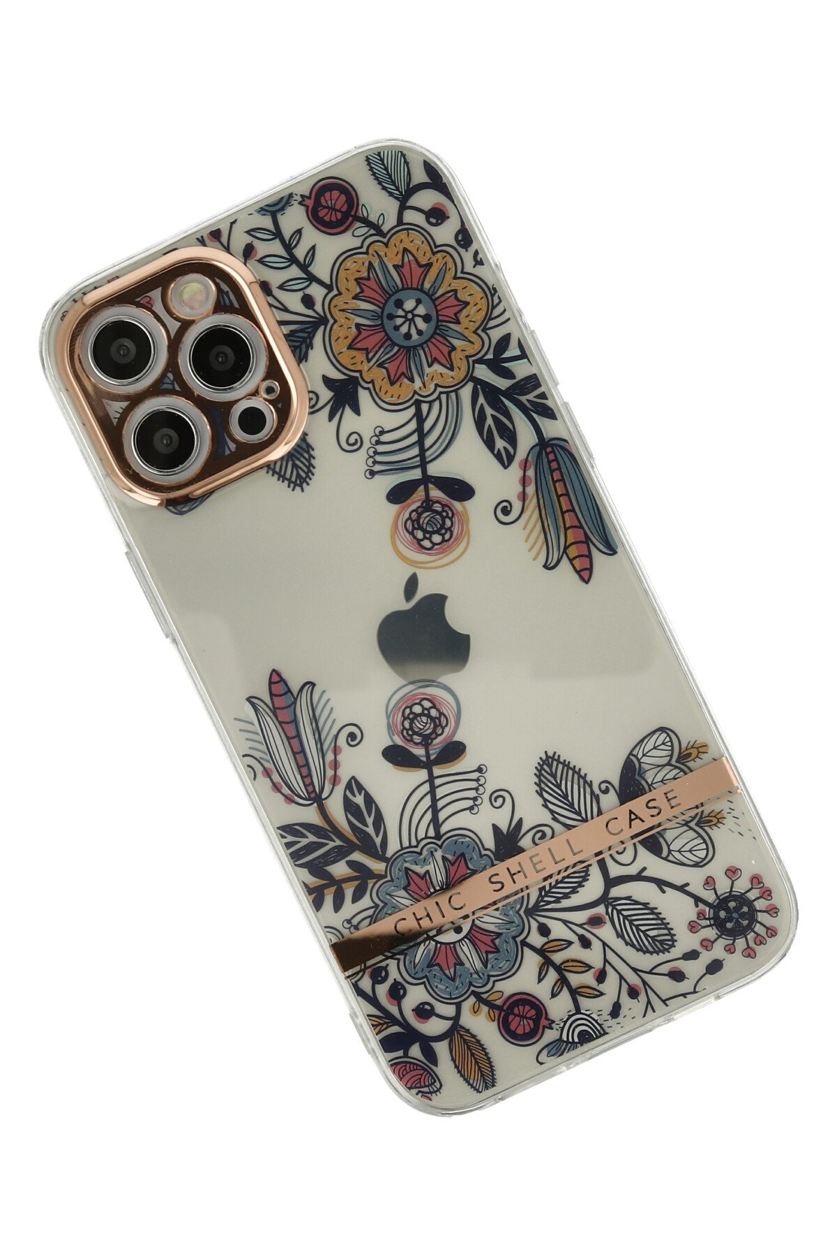 Newface iPhone 12 Pro Max Kılıf Glass Kapak - Pembe