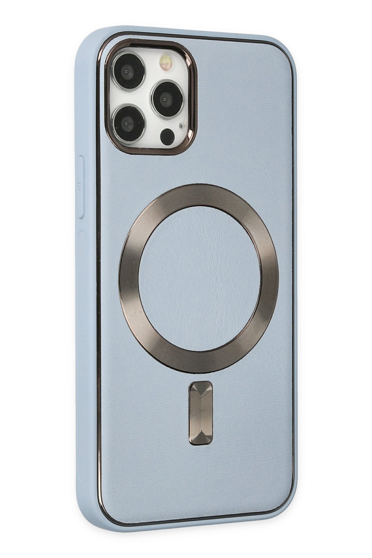 Newface iPhone 12 Pro Max Kılıf Divo Lazer Askılı Magsafe Kapak - Pembe