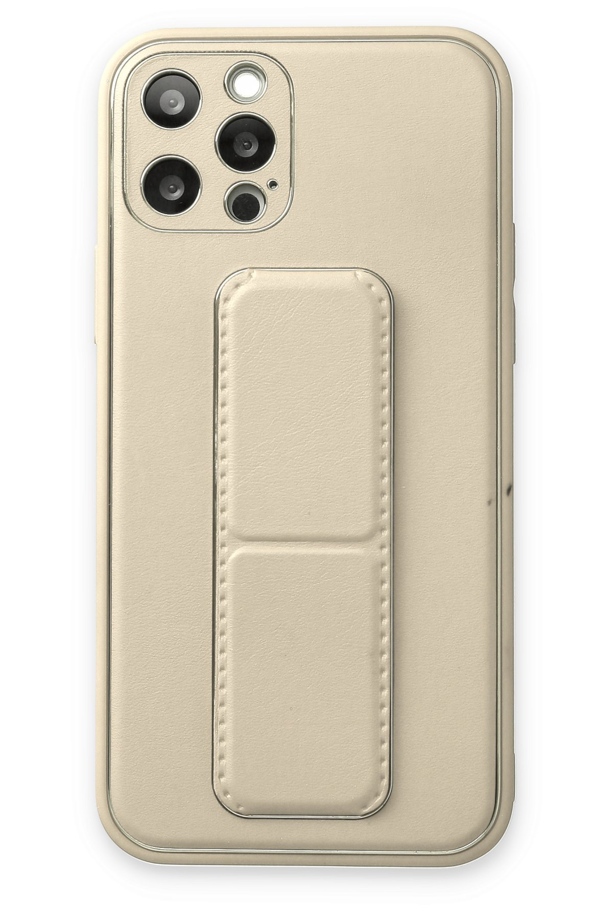 Newface iPhone 12 Pro Max Kılıf Palm Buzlu Kamera Sürgülü Silikon - Lila