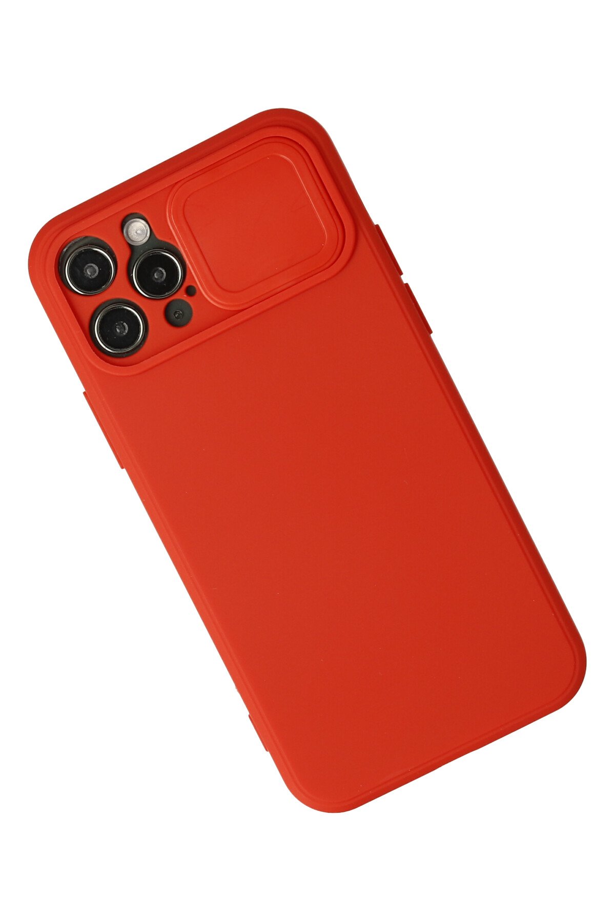 Newface iPhone 12 Pro Max Kılıf Range Yüzüklü Silikon - Siyah
