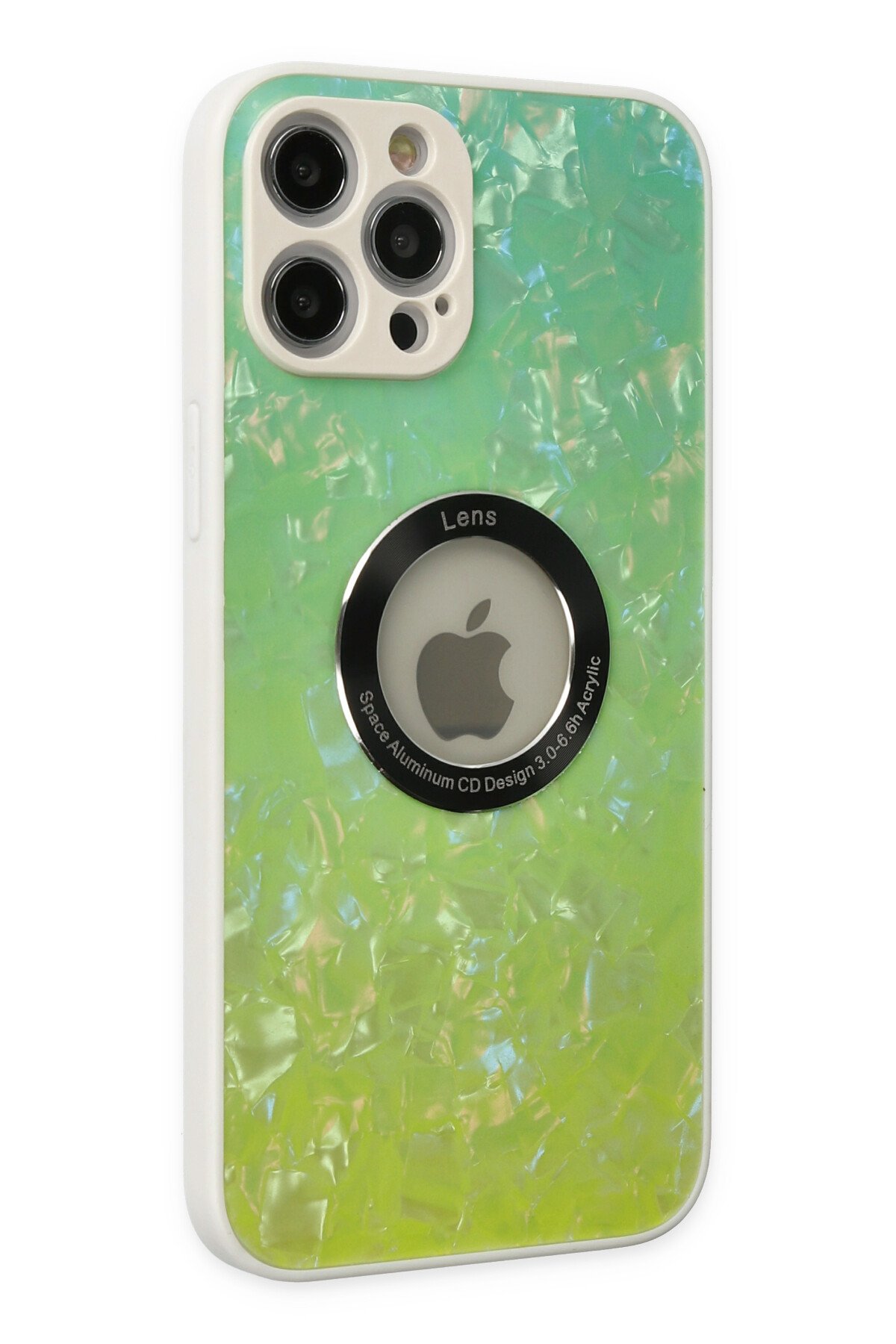 Newface iPhone 12 Pro Max Kılıf Glass Kapak - Mor