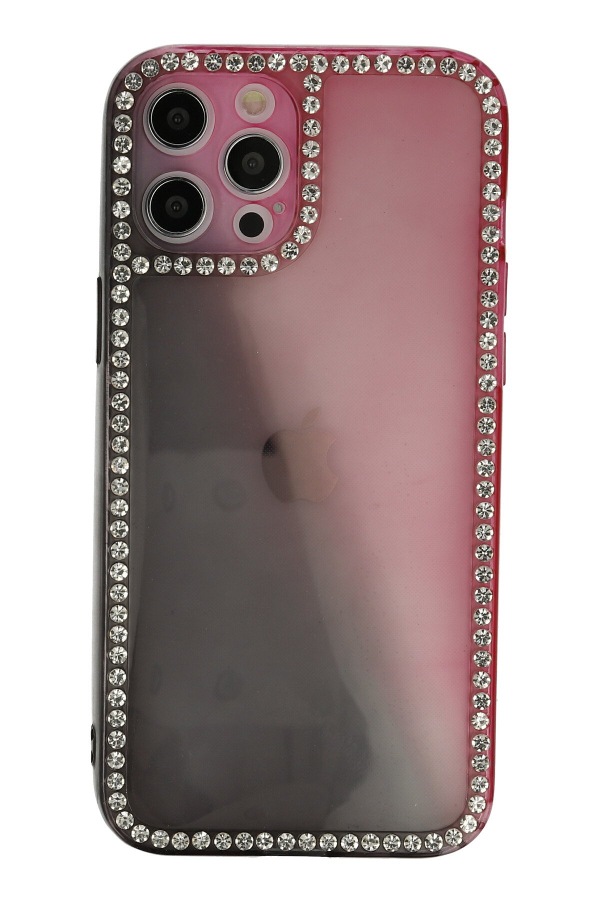 Newface iPhone 12 Pro Max Kılıf Montreal Yüzüklü Silikon Kapak - Siyah