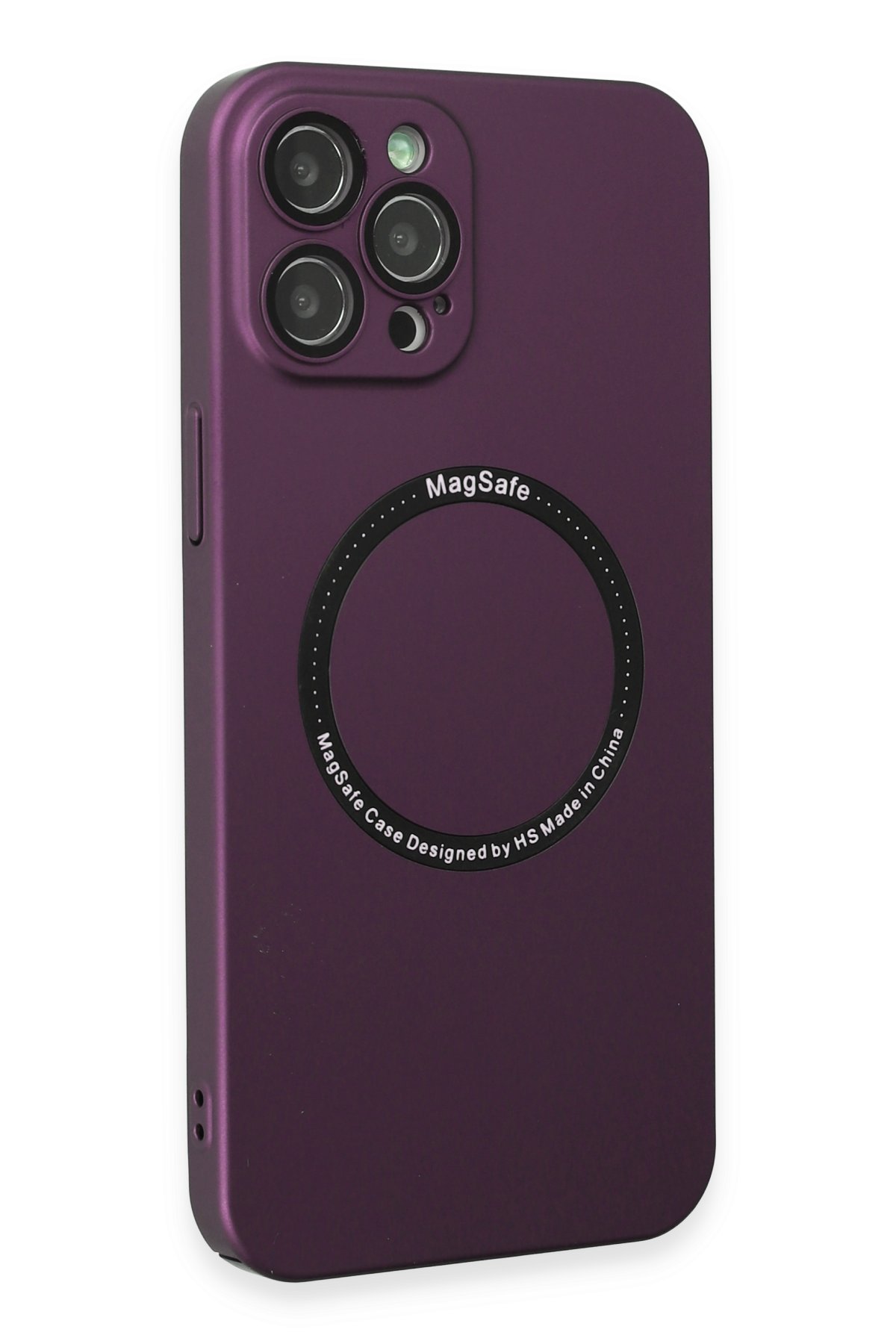 Newface iPhone 12 Pro Max Kılıf Viktor Yüzüklü Silikon - Lila