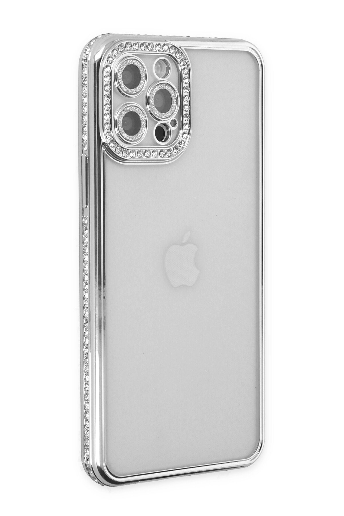 Newface iPhone 12 Pro Max Kılıf Loop Deri Silikon - Siyah