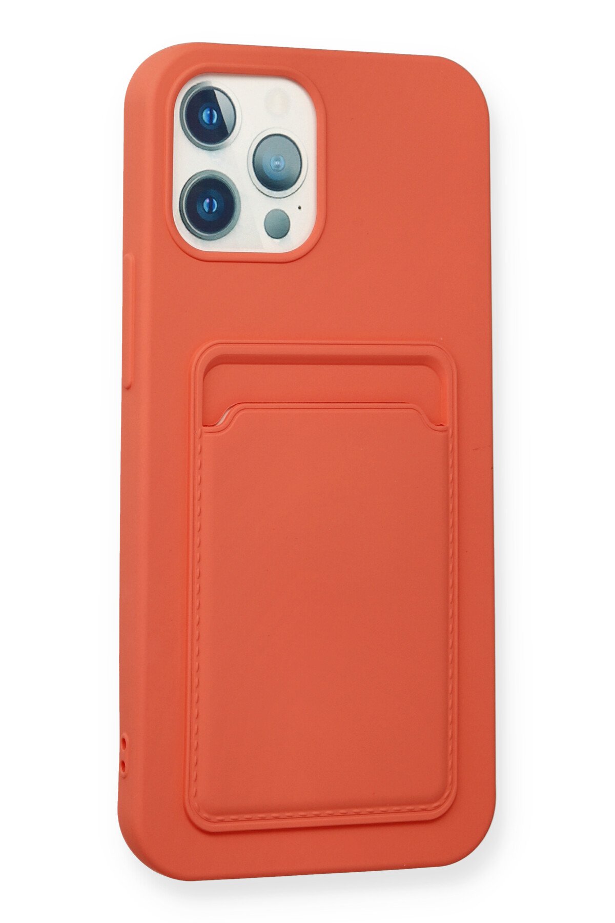 Newface iPhone 12 Pro Max Kılıf Viktor Yüzüklü Silikon - Kırmızı