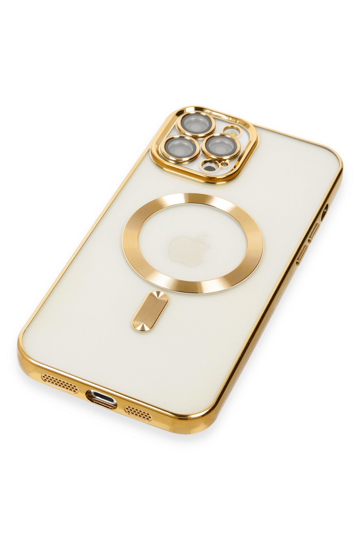Newface iPhone 12 Pro Max Metal Kamera Lens Koruma Cam - Açık Yeşil