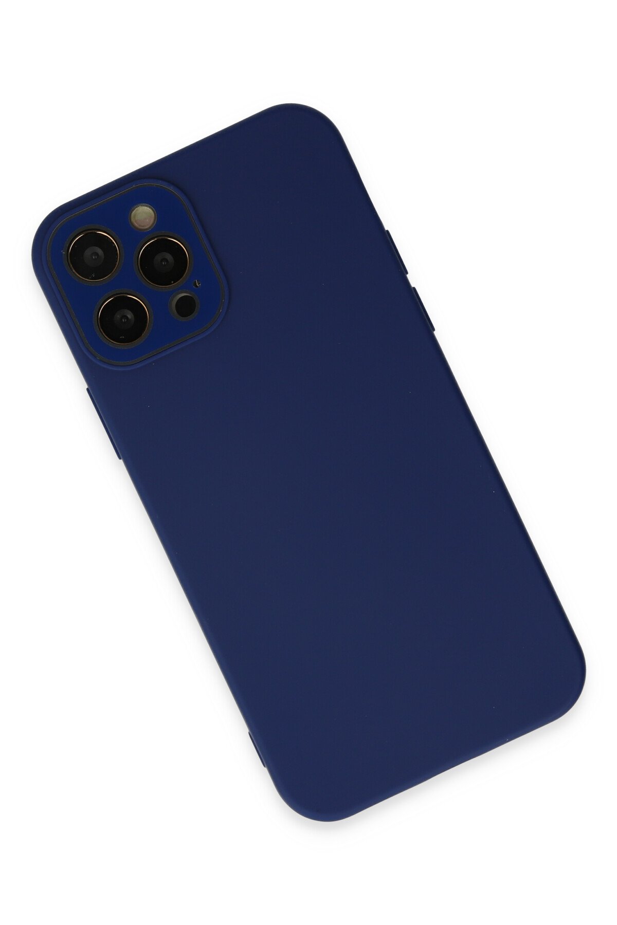 Newface iPhone 12 Pro Max Renkli Kamera Lens Koruma Cam - Turuncu-Kırmızı