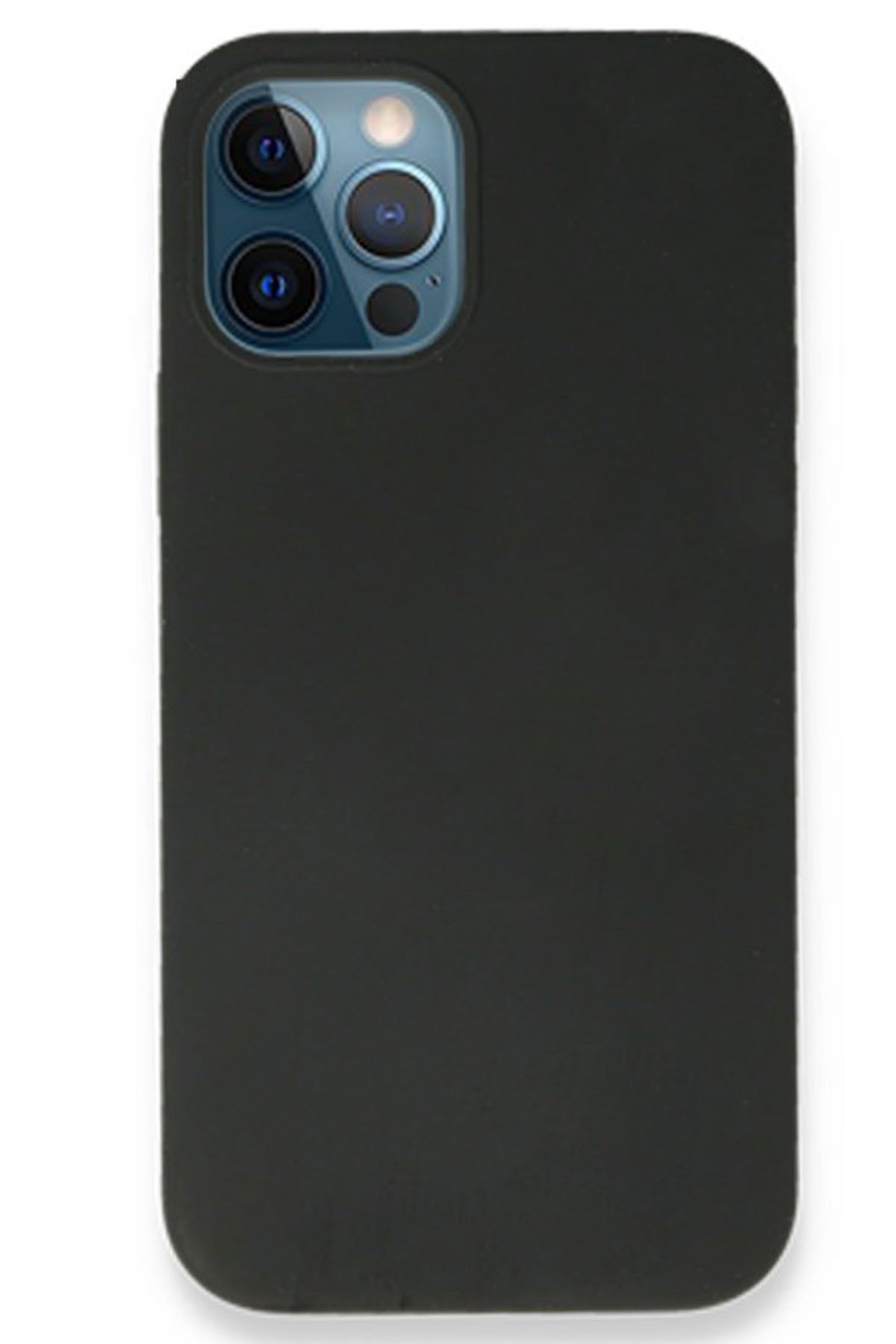 Newface iPhone 12 Pro Max Kılıf Miami Şeffaf Silikon - Kırmızı
