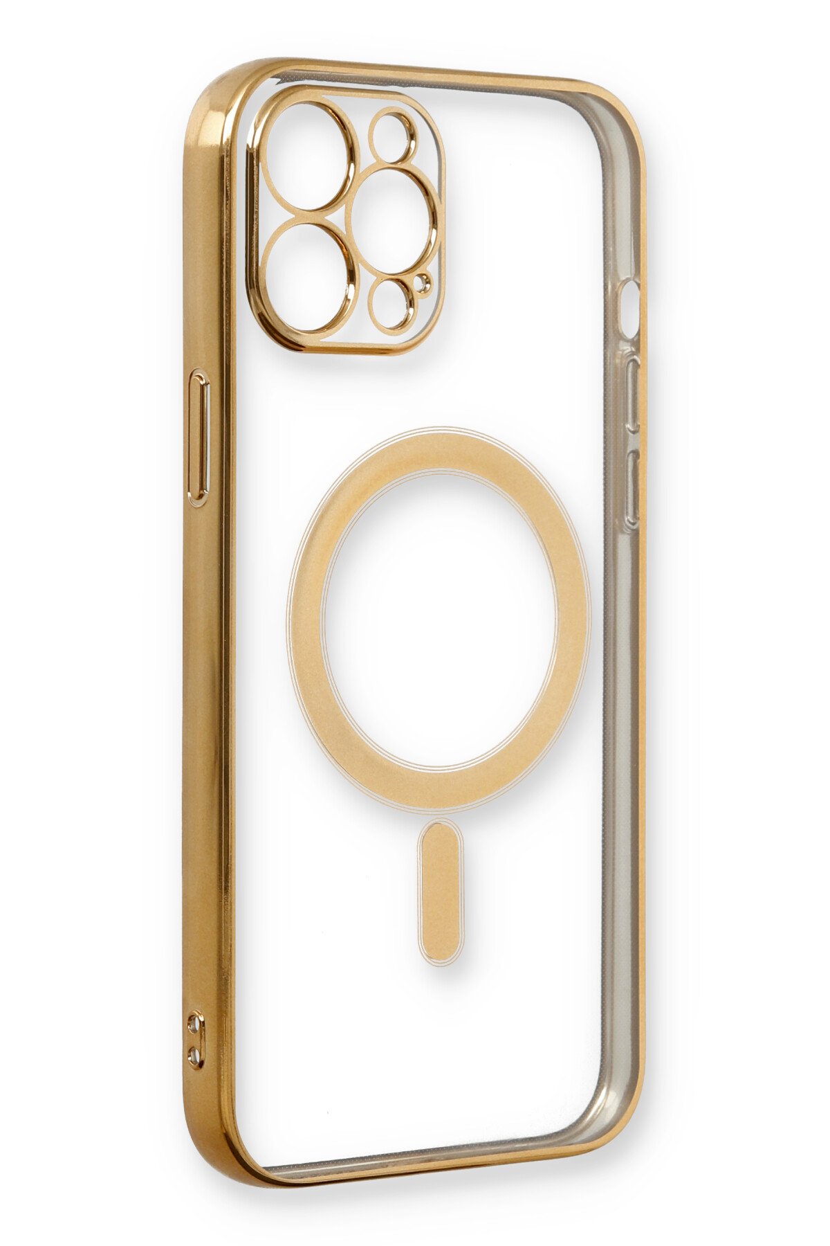 Newface iPhone 12 Pro Max Kılıf Moda Simli Kapak - Yeşil