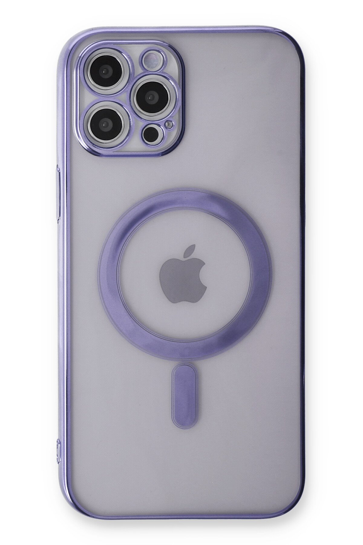 Newface iPhone 12 Pro Max Kılıf Lukka Magneticsafe Kapak - Derin Mor
