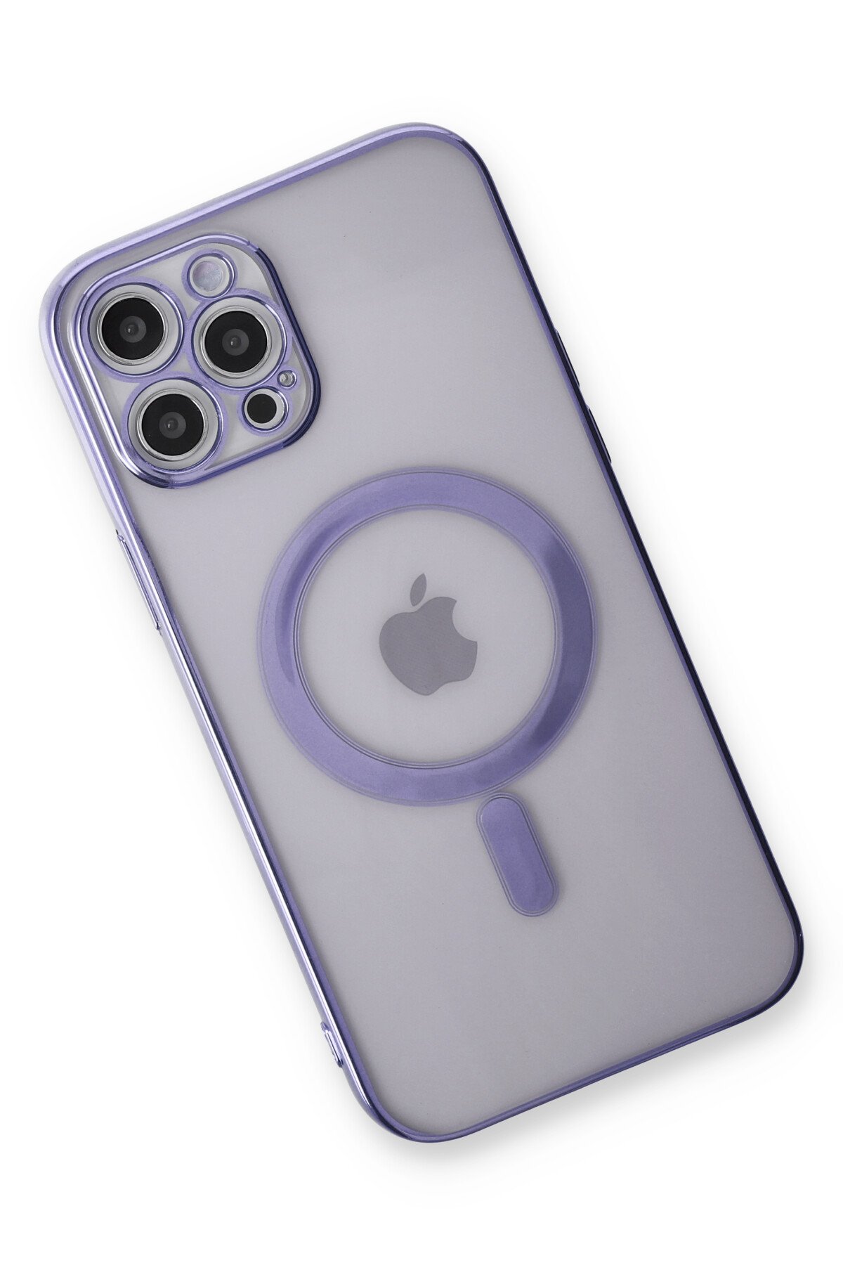 Newface iPhone 12 Pro Max Kılıf Lukka Magneticsafe Kapak - Derin Mor