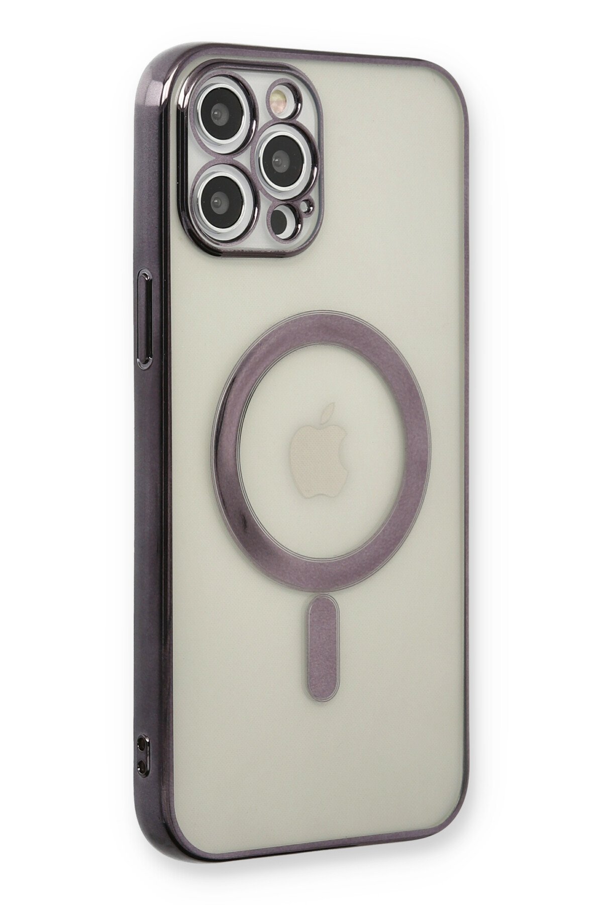 Newface iPhone 12 Pro Max Neon Fosforlu Kamera Lens - Mavi