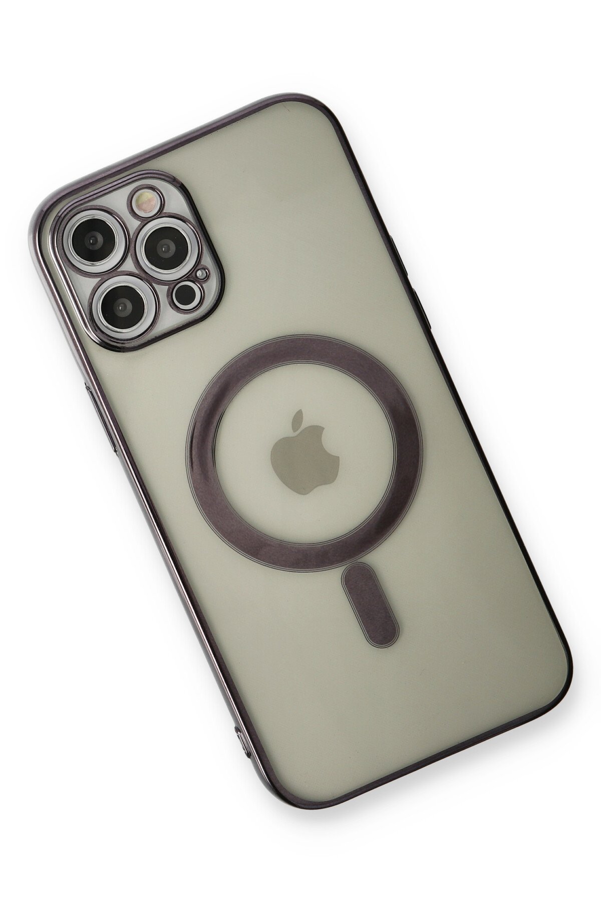 Newface iPhone 12 Pro Max Neon Fosforlu Kamera Lens - Mavi