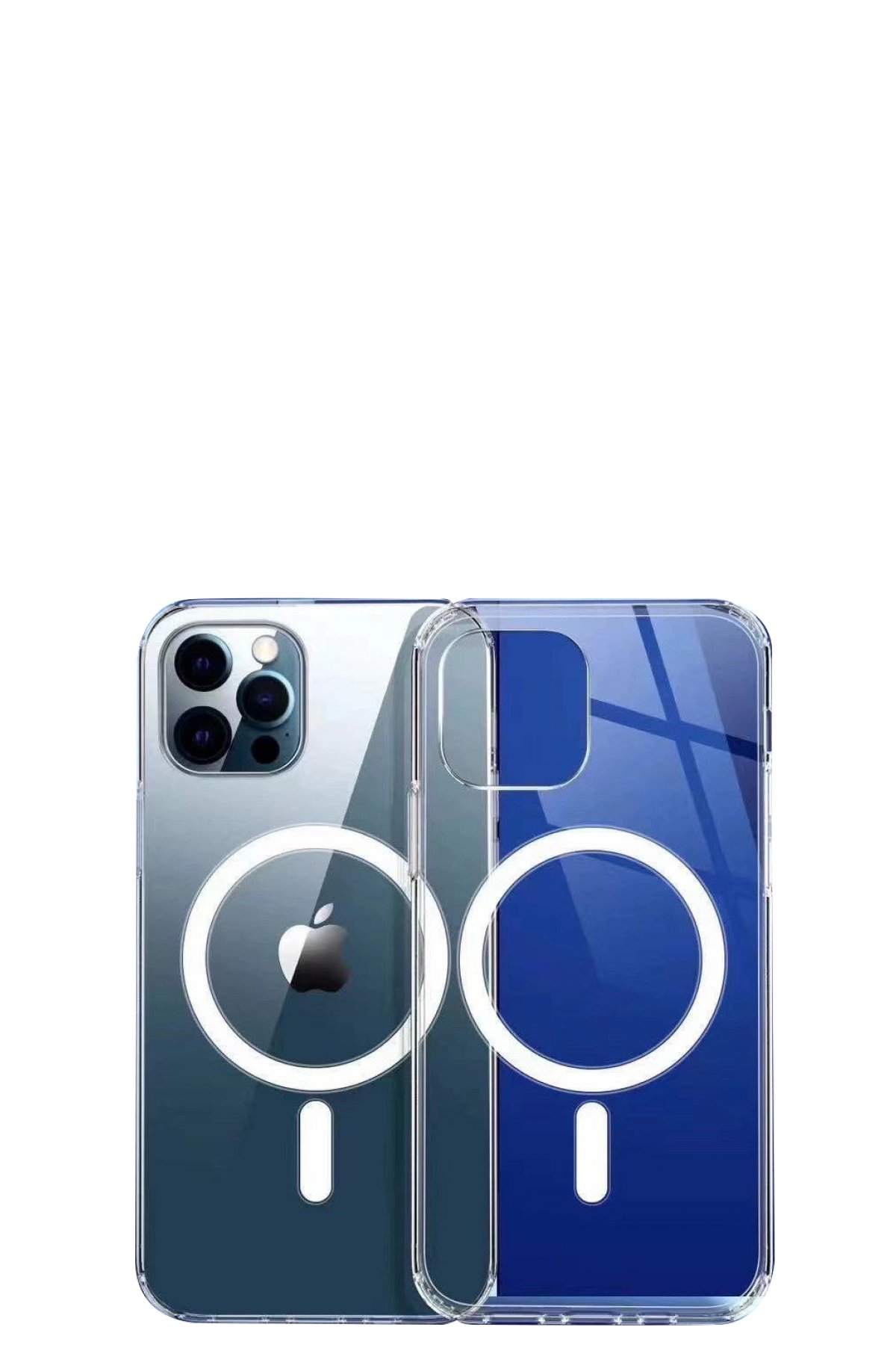 Newface iPhone 12 Pro Max Kılıf Prag Magneticsafe Kapak - Lacivert