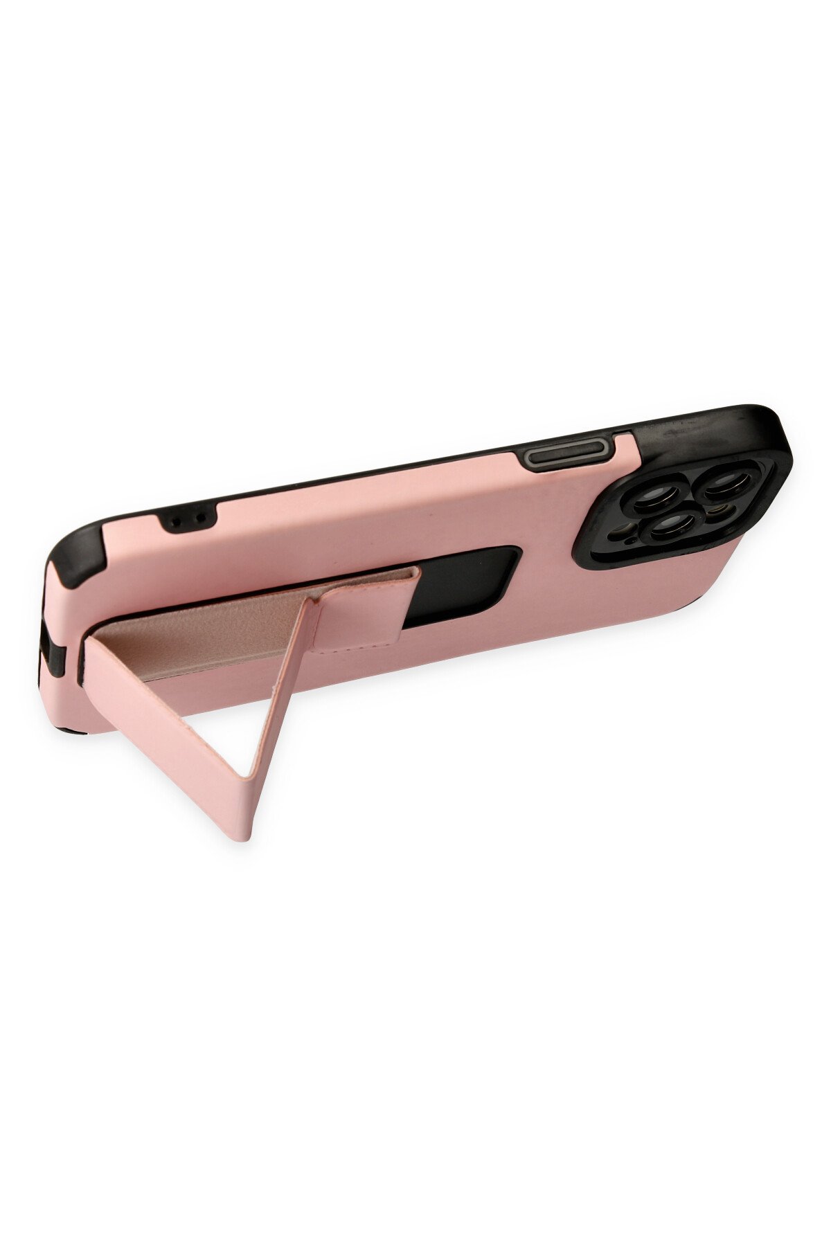 Newface iPhone 12 Pro Max Kılıf Platin Kamera Koruma Silikon - Siyah