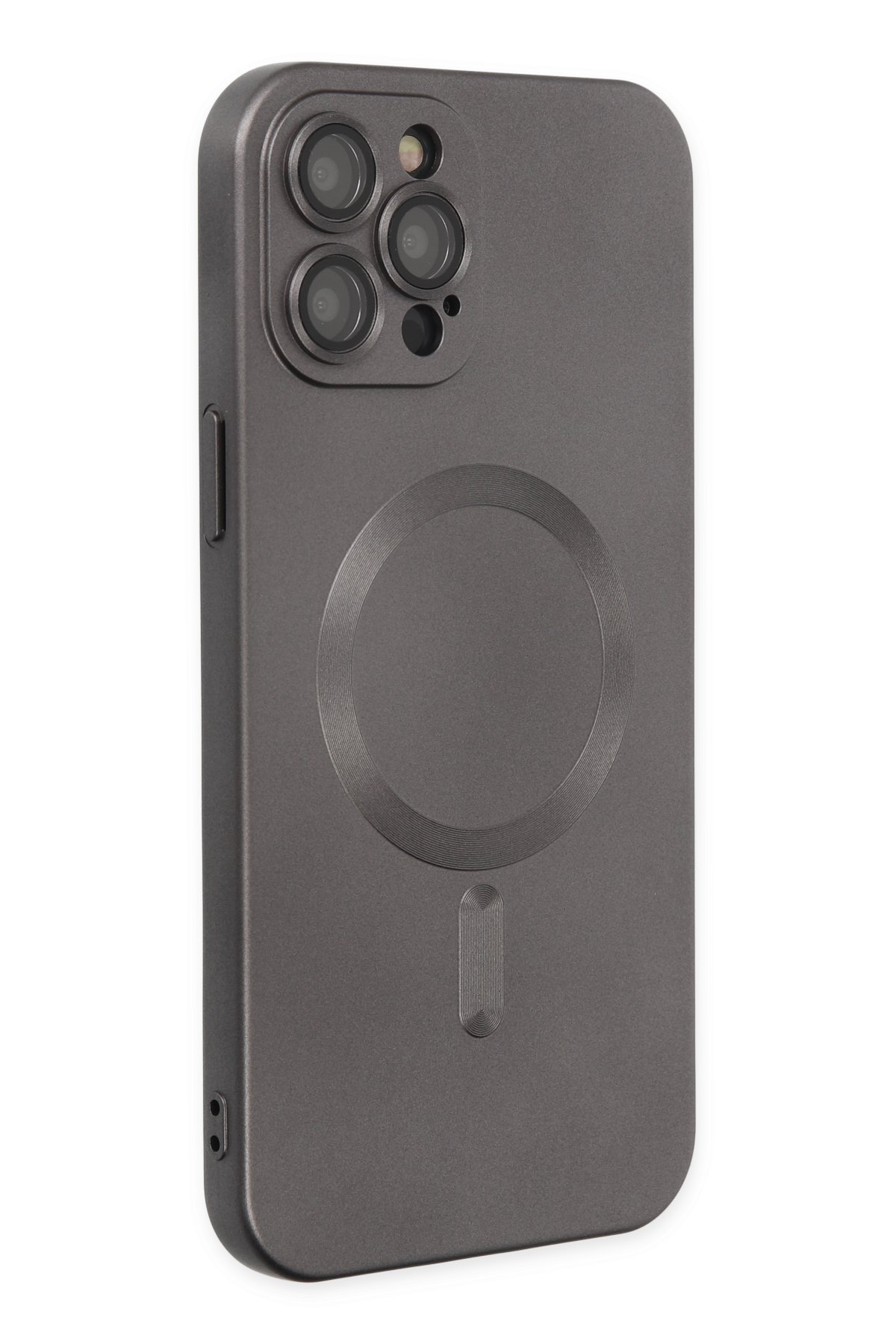 Newface iPhone 12 Pro Max Kılıf Divo Lazer Askılı Magsafe Kapak - Sierra Blue