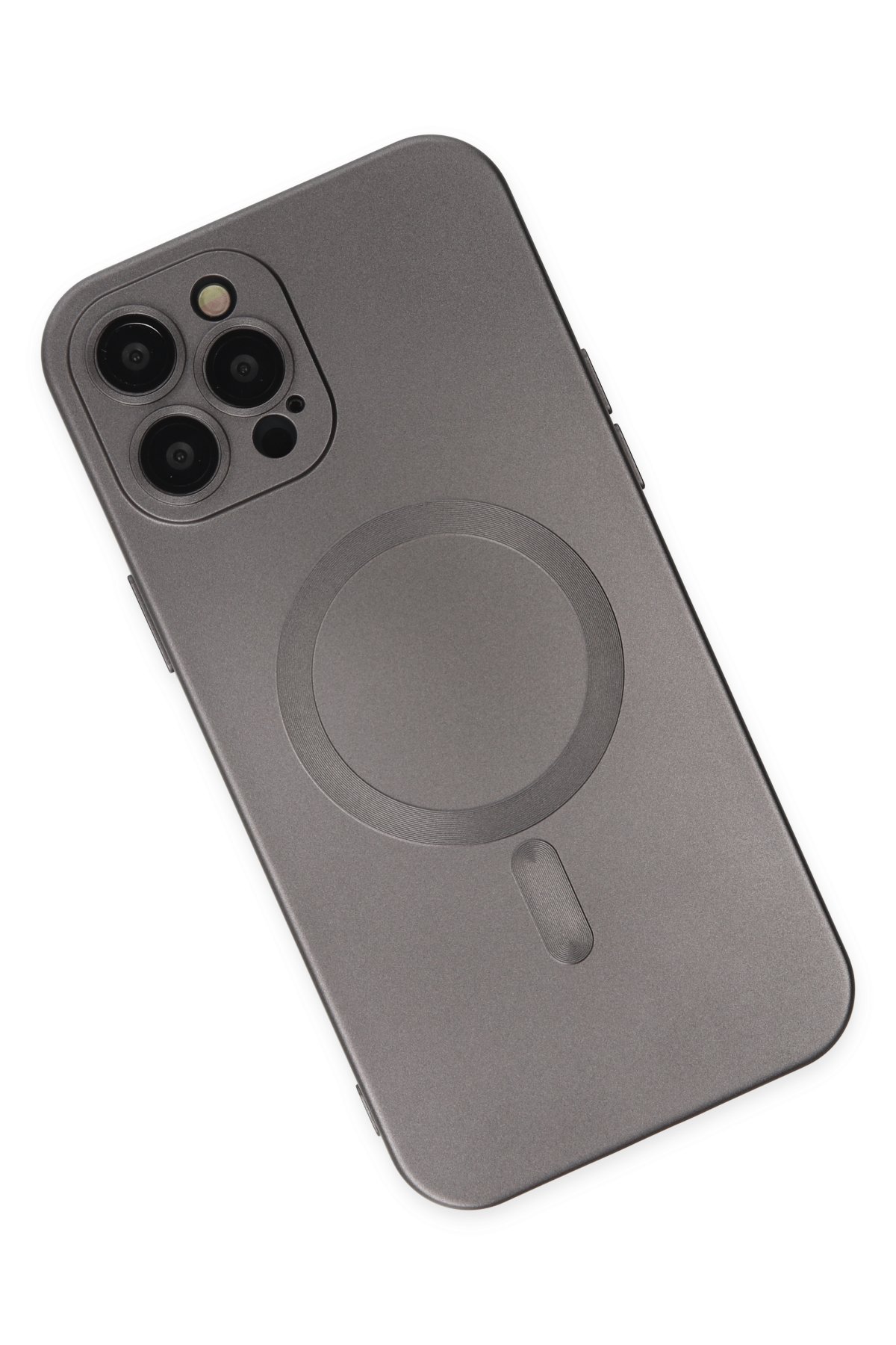 Newface iPhone 12 Pro Max Kılıf Divo Lazer Askılı Magsafe Kapak - Sierra Blue