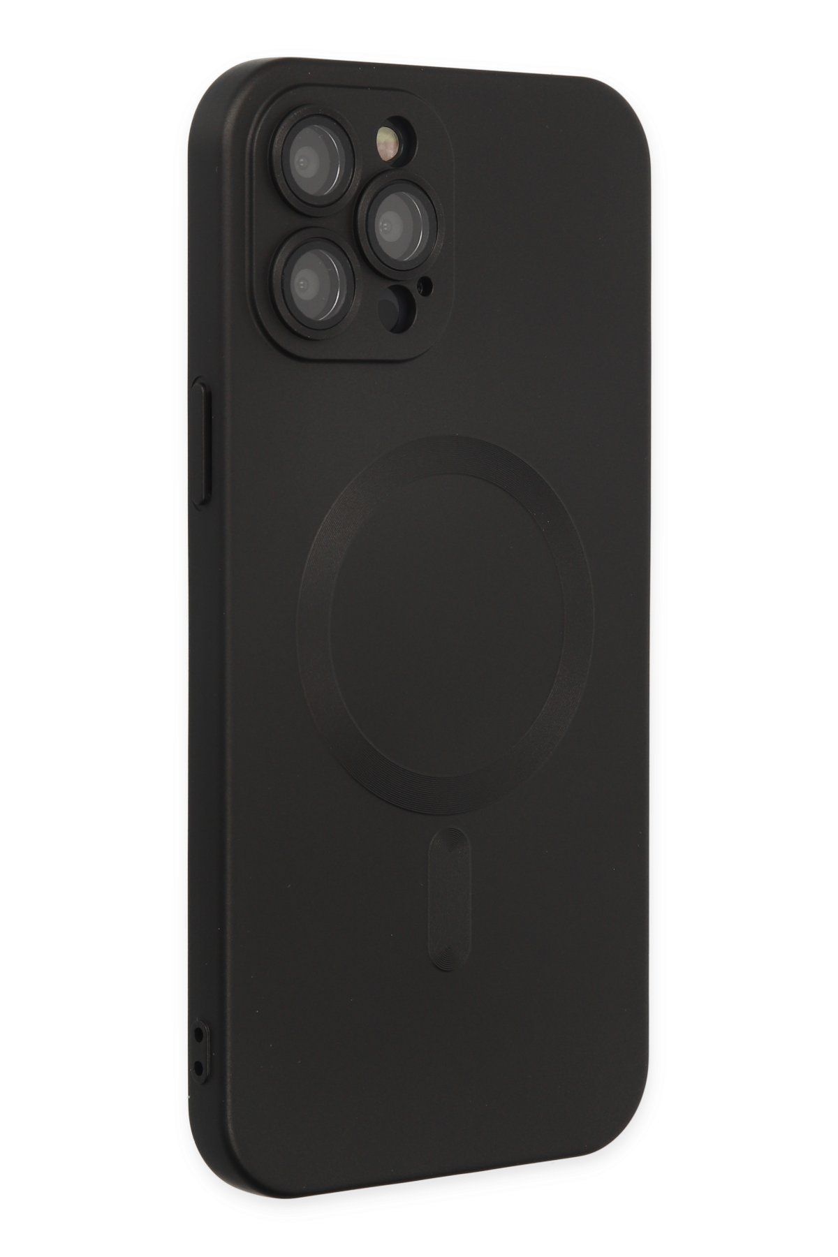 Newface iPhone 12 Pro Max Kılıf Moda Simli Kapak - Yeşil
