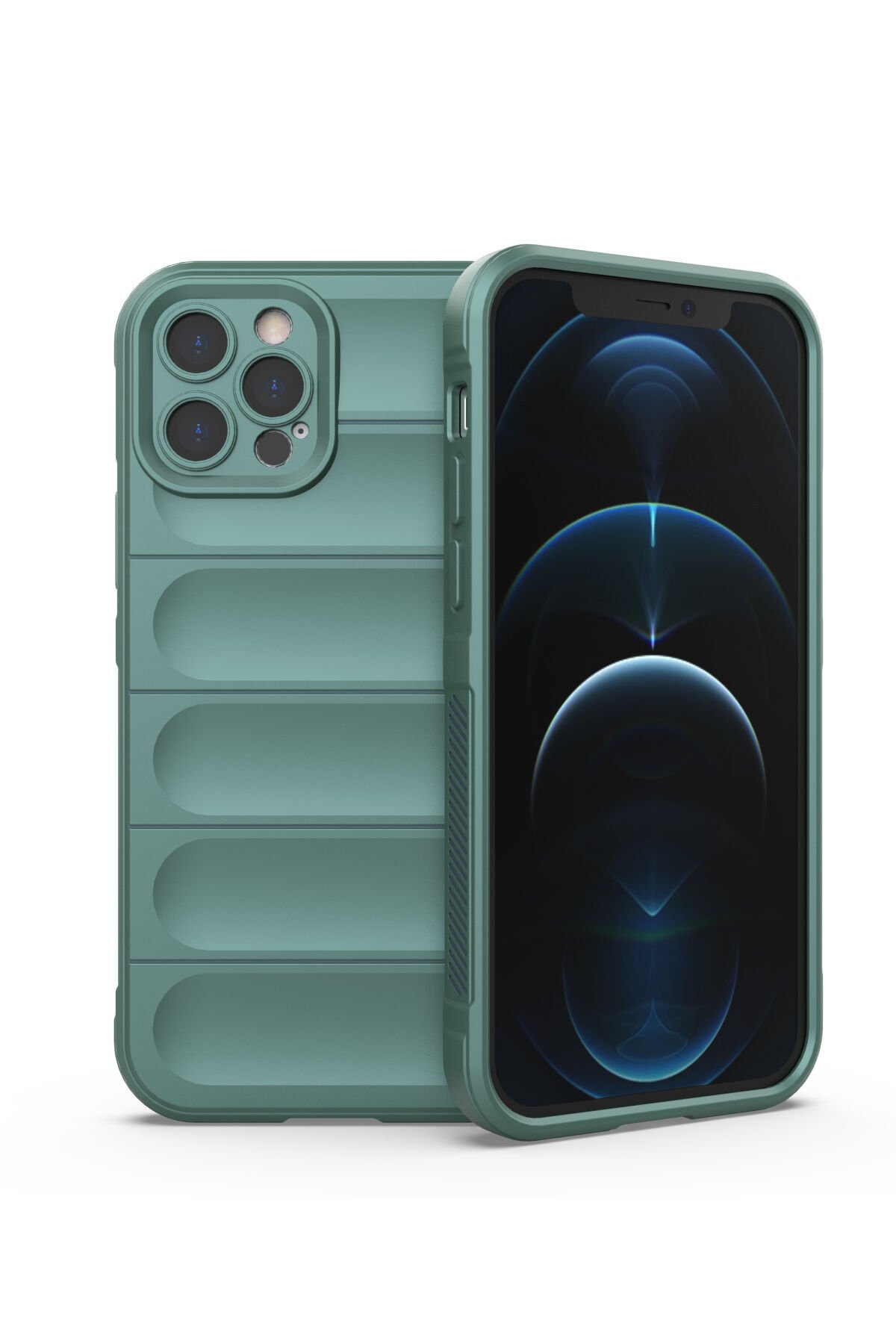 Newface iPhone 12 Pro Max Kılıf Room Magneticsafe Silikon - Siyah