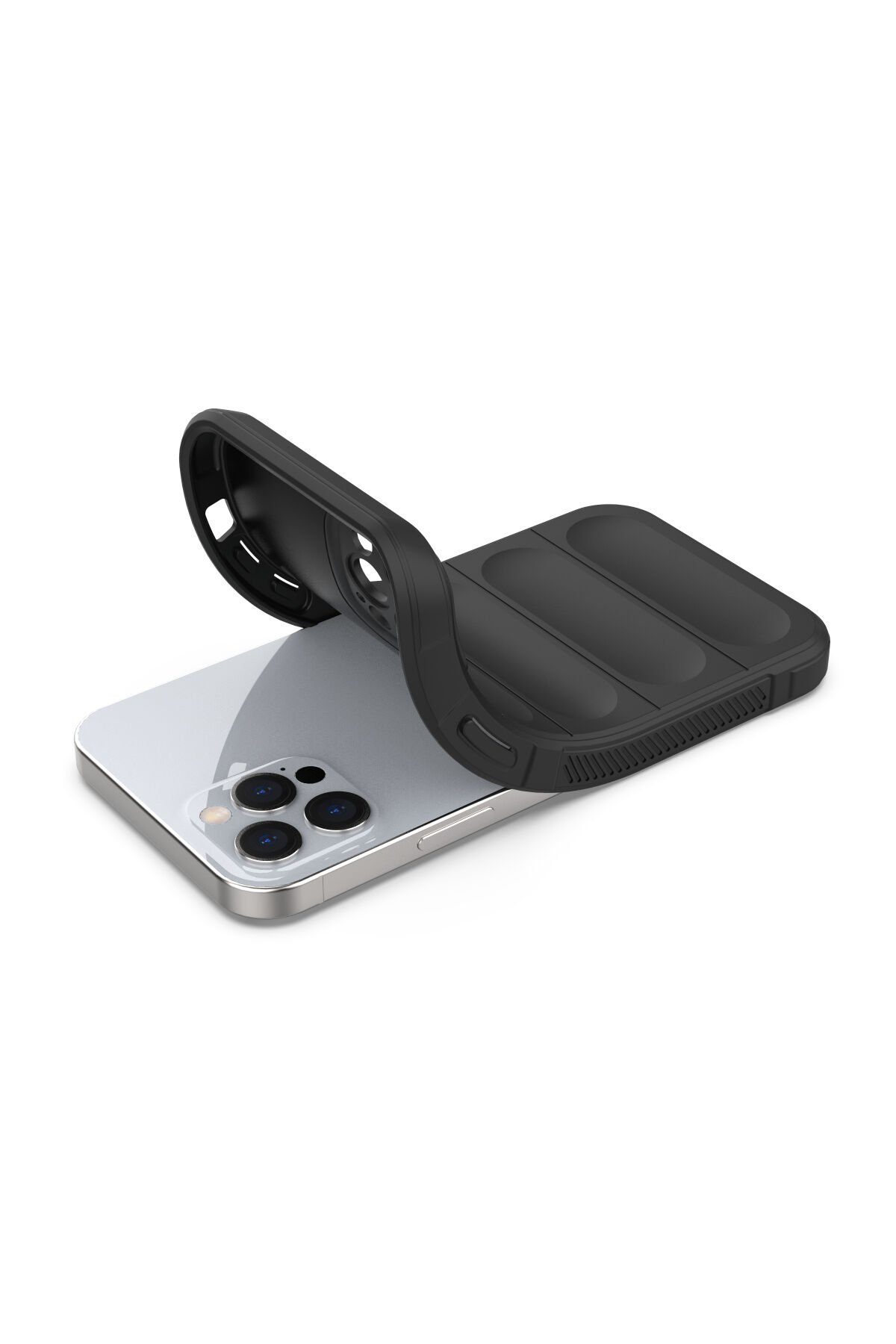 Newface iPhone 12 Pro Max Kılıf Rolet Stand Kapak - Yeşil
