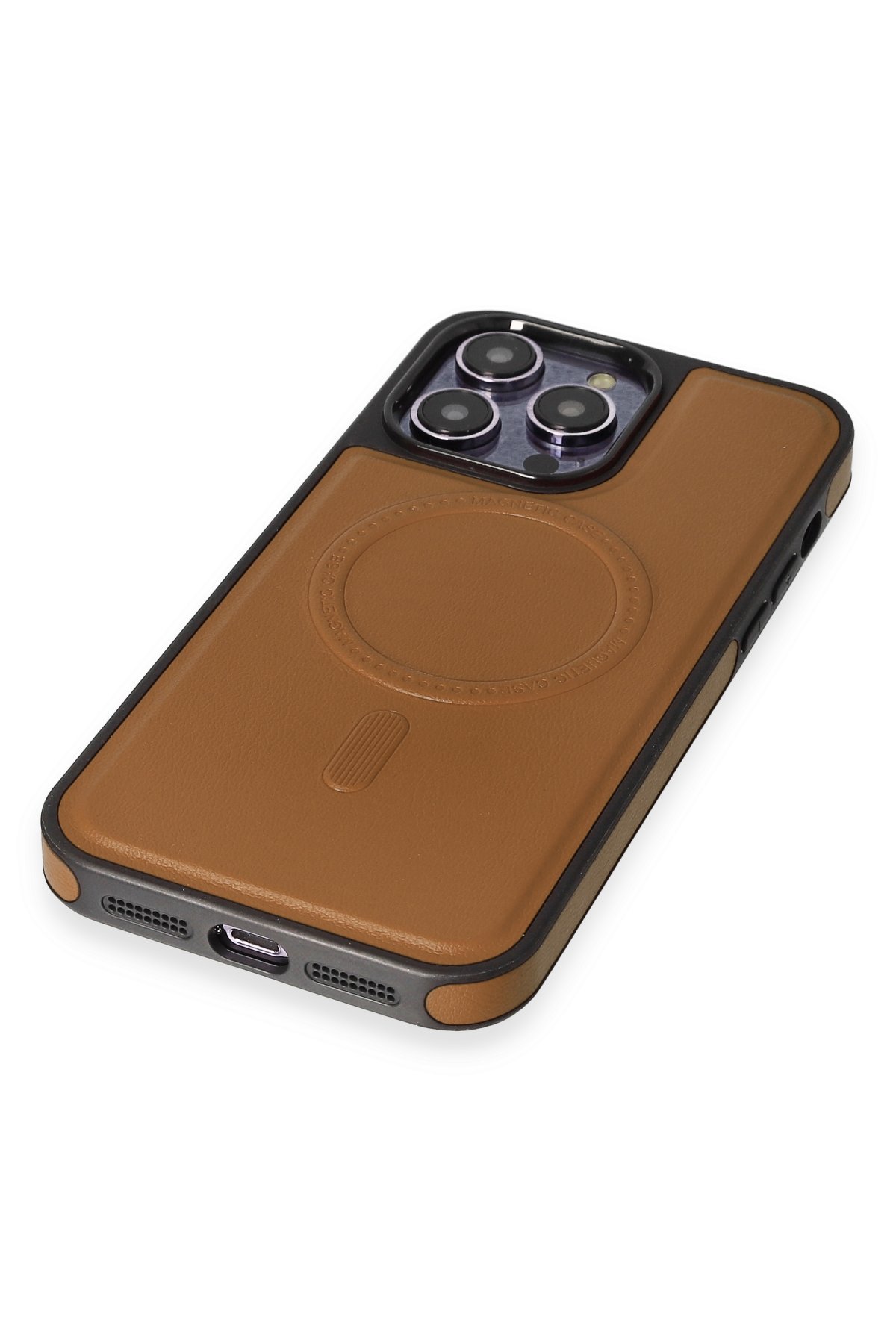 Newface iPhone 12 Pro Max Kılıf Miami Şeffaf Silikon  - Kırmızı
