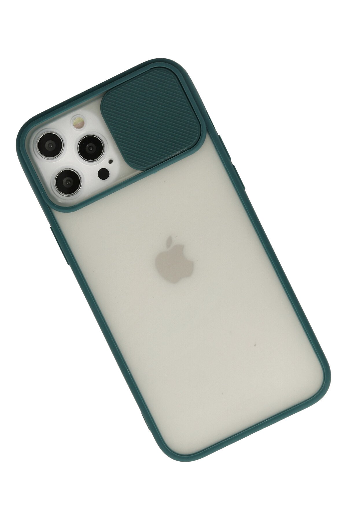 Newface iPhone 12 Pro Max Kılıf Miami Şeffaf Silikon - Fuşya