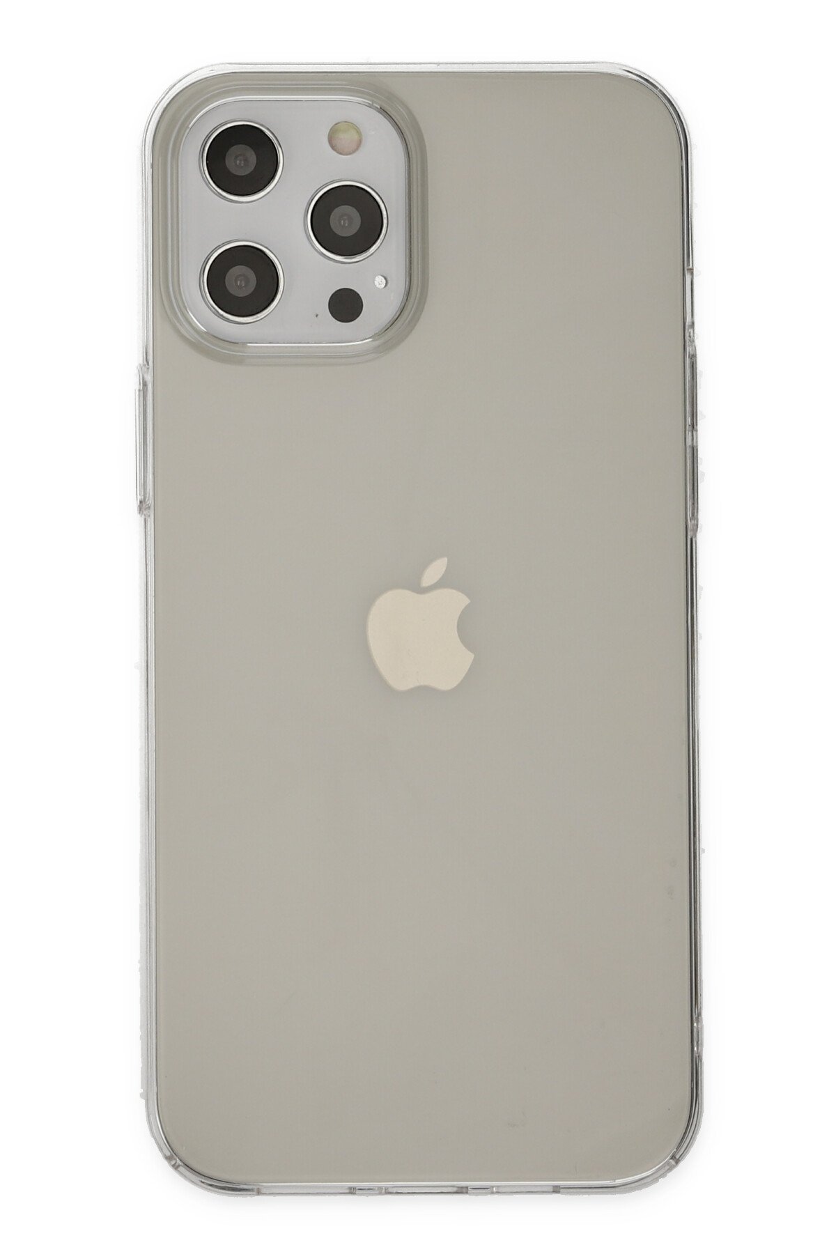 Newface iPhone 12 Pro Max Kılıf Nano içi Kadife Silikon - Siyah