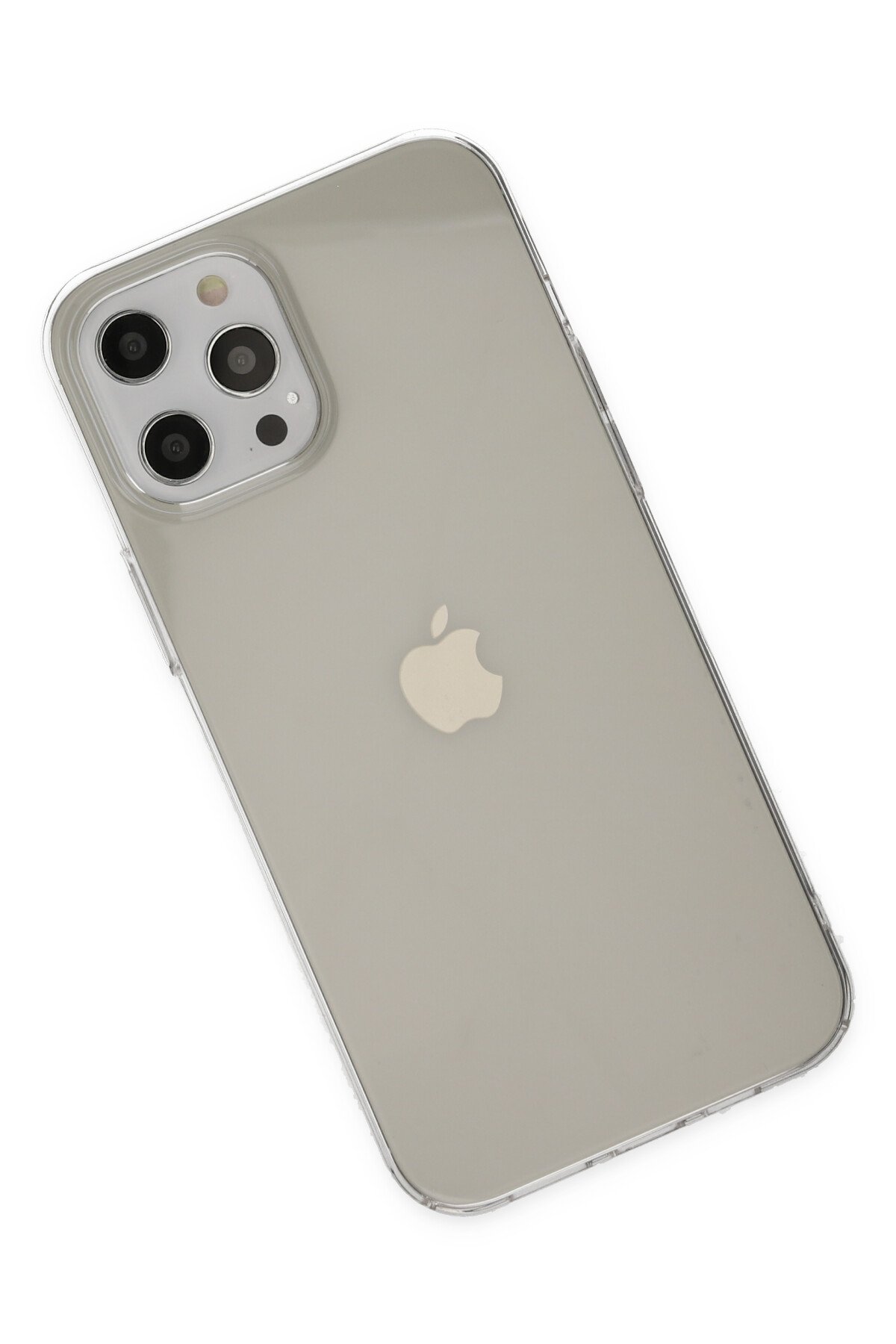 Newface iPhone 12 Pro Max Kılıf Nano içi Kadife Silikon - Siyah