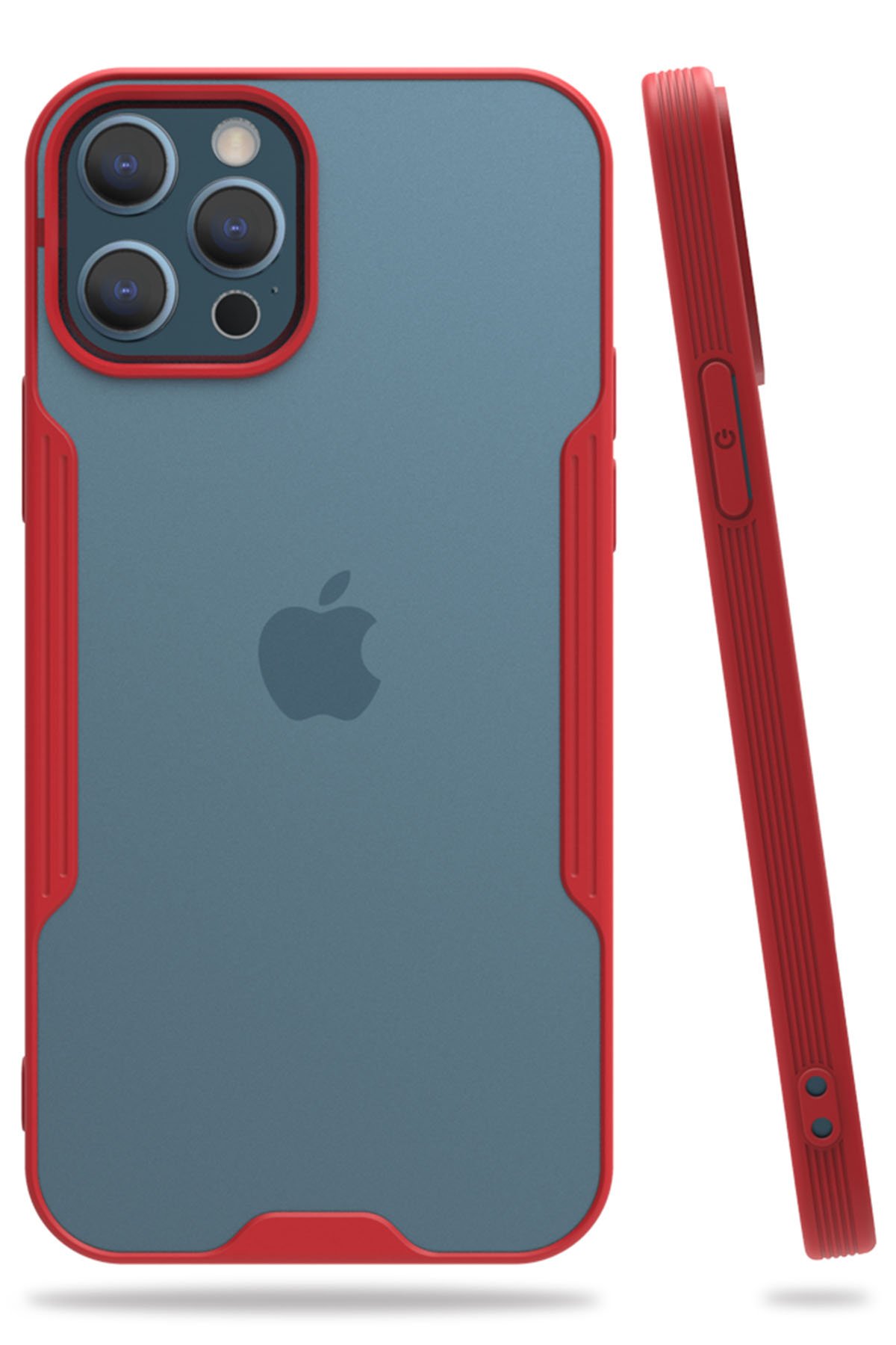 Newface iPhone 12 Pro Max Kılıf Gros Yüzüklü Silikon - Gold