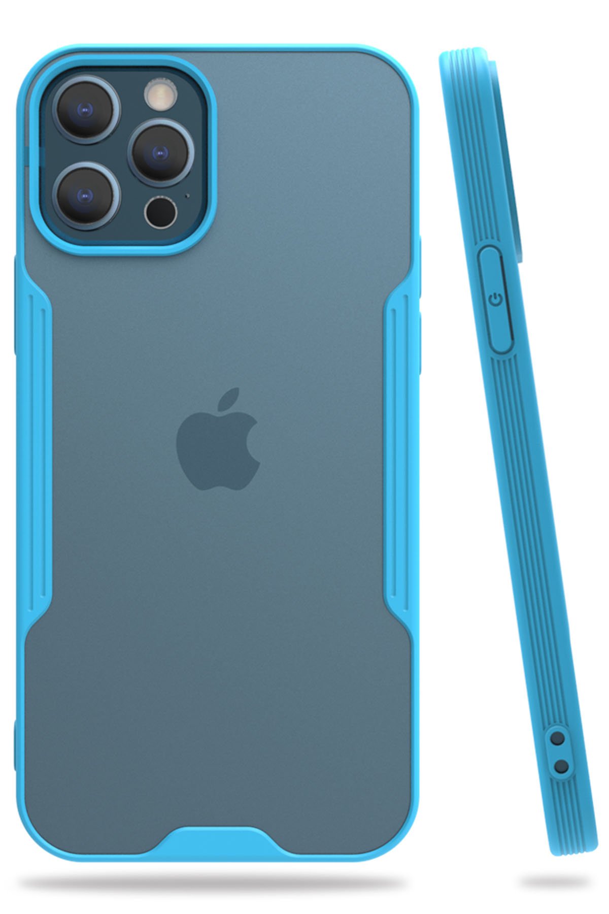 Newface iPhone 12 Pro Max Kılıf Coco Karbon Standlı Kapak - Yeşil