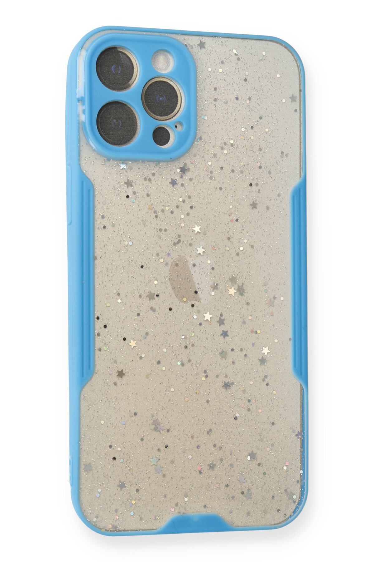 Newface iPhone 12 Pro Max Kılıf Coco Deri Silikon Kapak - Pudra