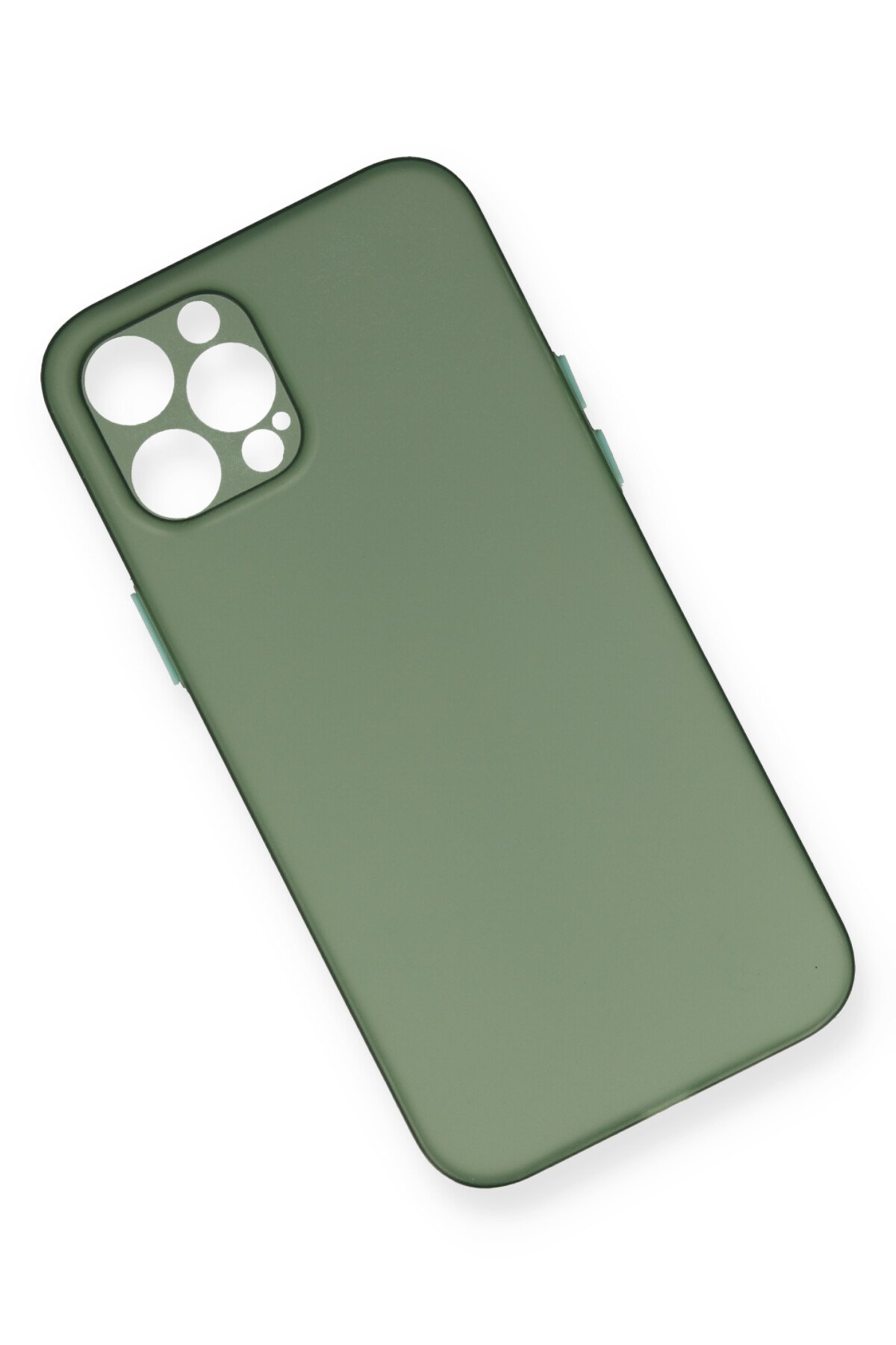 Newface iPhone 12 Pro Max Kılıf Sofya Yüzüklü Silikon Kapak - Kırmızı