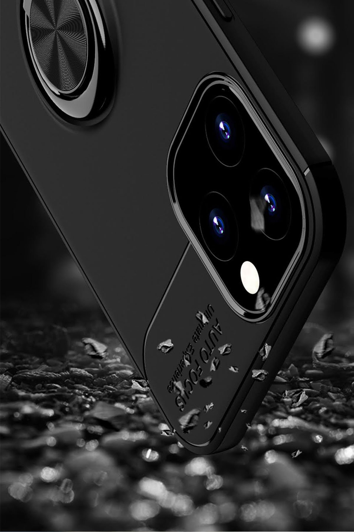 Newface iPhone 12 Pro Max Kılıf Platin Simli Silikon - Mavi