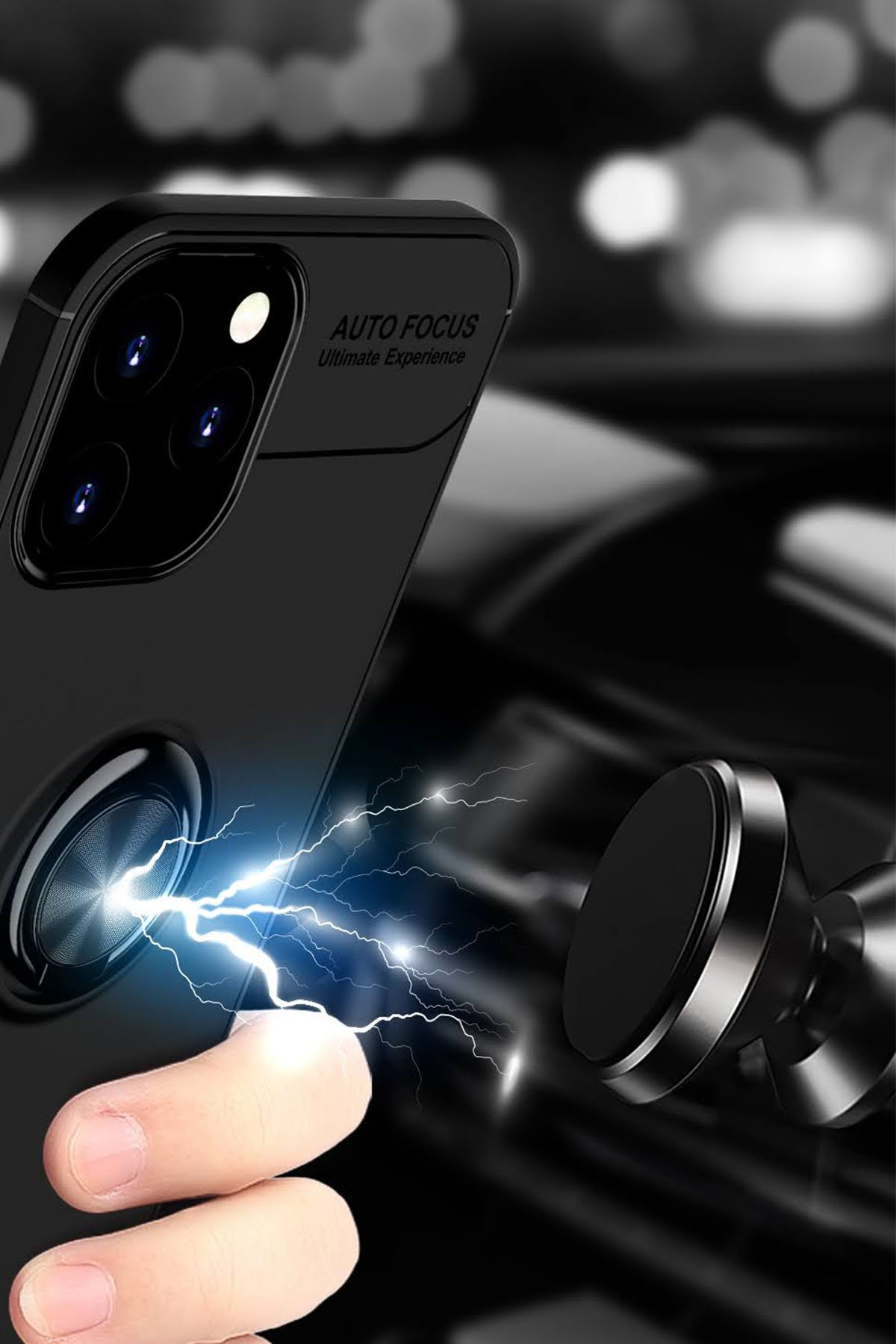 Newface iPhone 12 Pro Max Kılıf Glass Kapak - Mavi
