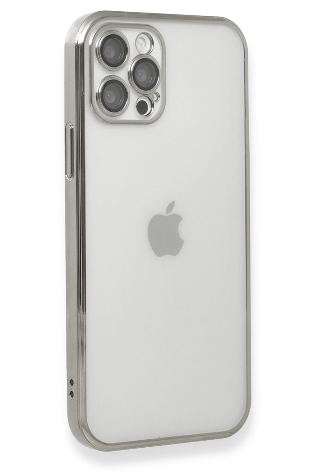 Newface iPhone 12 Pro Max Kılıf Jack Magneticsafe Lens Silikon - Mürdüm
