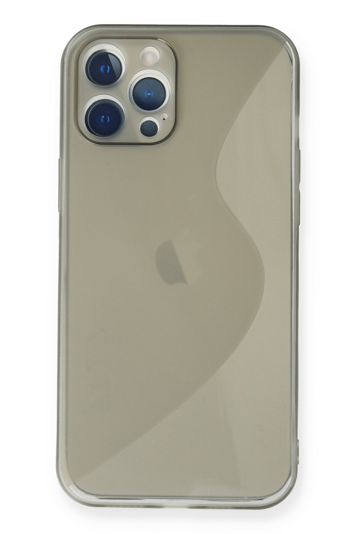 Newface iPhone 12 Pro Max Kılıf Ebruli Lansman Silikon - Kırmızı-Mor