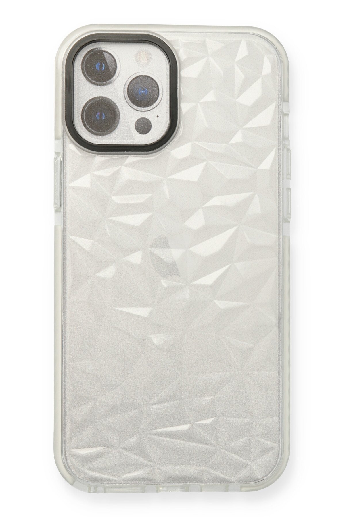 Newface iPhone 12 Pro Max Kılıf Slot Silikon - Gümüş