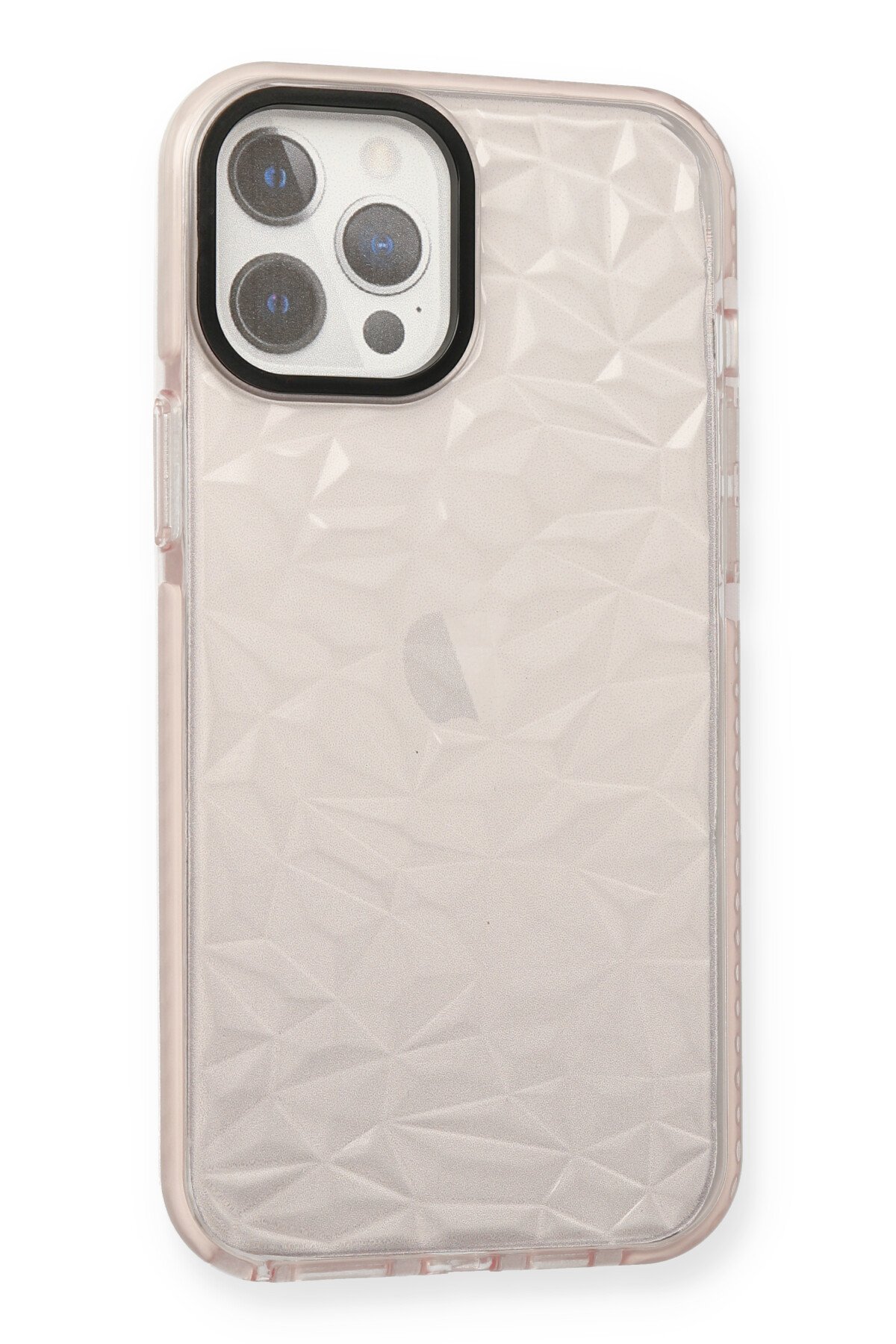 Newface iPhone 12 Pro Max Kılıf Palm Buzlu Kamera Sürgülü Silikon - Yeşil