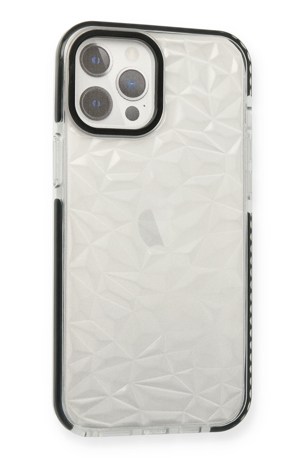 Newface iPhone 12 Pro Max Kılıf Mega Standlı Silikon - Siyah